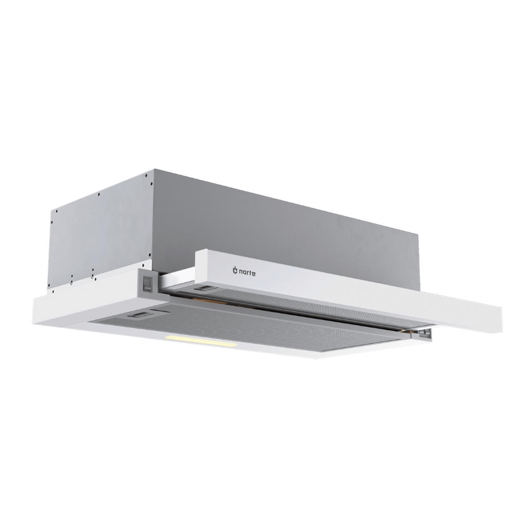 Narte HS10560W Ankastre Aspiratör, Beyaz Renk, Sürgülü Model, 60 cm