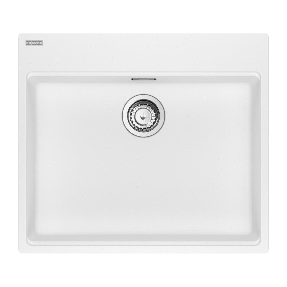 Franke MARİS CARE MRG 610-60 FTL Granit Evye, Beyaz Renk, Tezgah Üstü, 63.5x55.9 cm