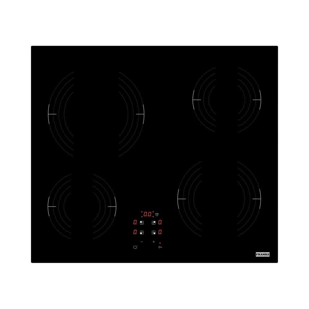 Franke Smart FRSM 604 C T BK Ankastre Elektrikli Ocak, 60 cm, Siyah Cam