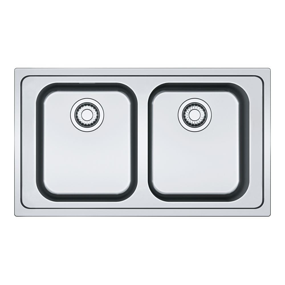 Franke Smart SRX 611-86 Paslanmaz Çelik Evye, 2 Hazne, Mat Yüzey