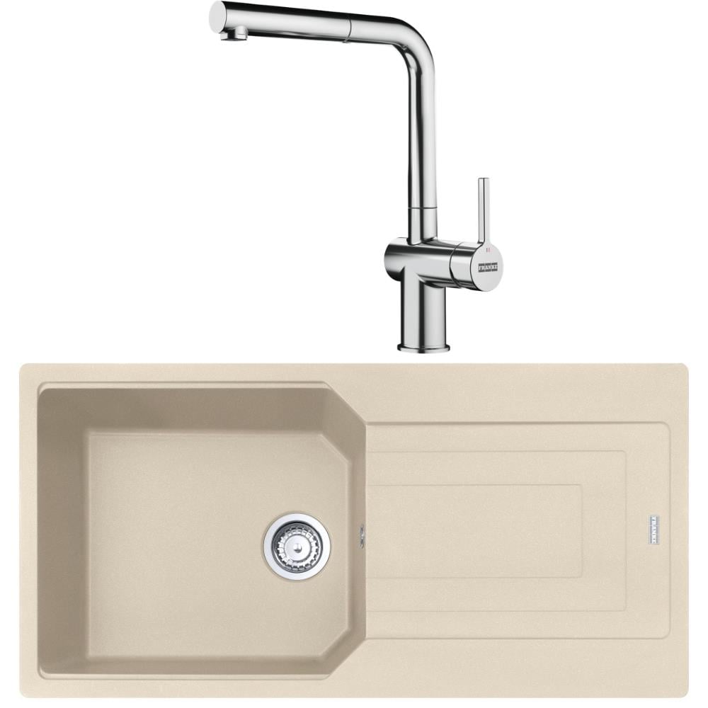 Franke UBG 611-100 Granit Avena Evye, Active Plus Doccia Krom Armatür