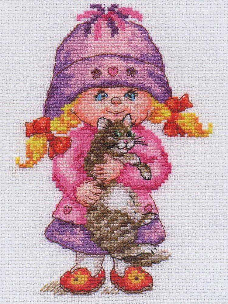 Alisa Dashenka Counted Cross Stitch Kit (Aida, Threads and Chart Included) - 0-64