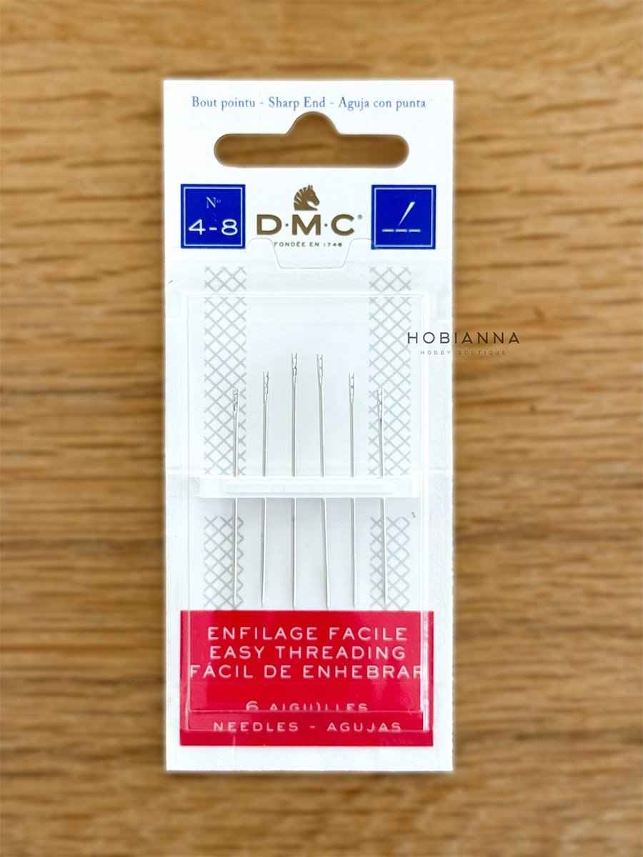 DMC 1770/4 Çift Delikli Kör İğne 6'lı No:4/8
