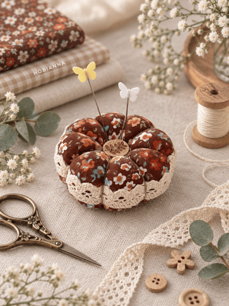 Hobianna Handmade Pincushion Pumpkin – HA-KIK11
