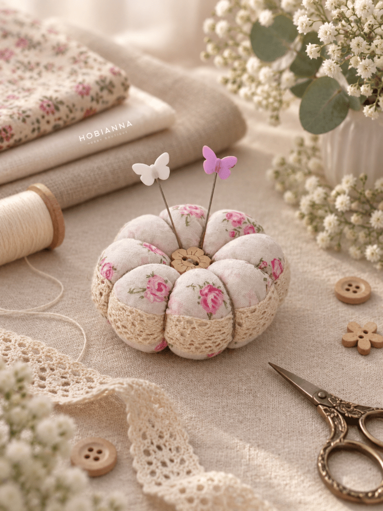 Hobianna Handmade Pincushion Pumpkin – HA-KIK04