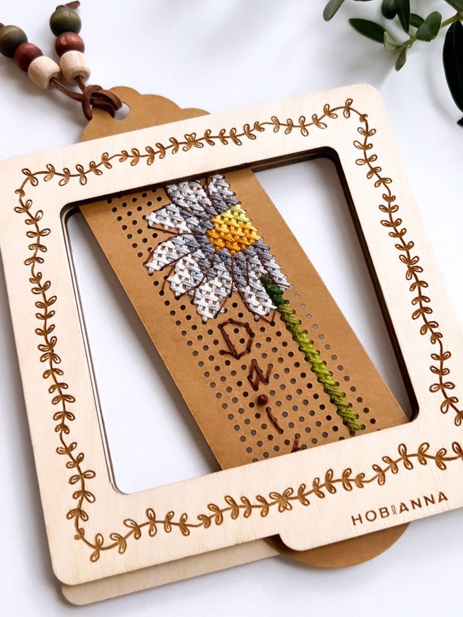 Hobianna Mıknatıslı Ahşap Kasnak – Olivia 9x9cm