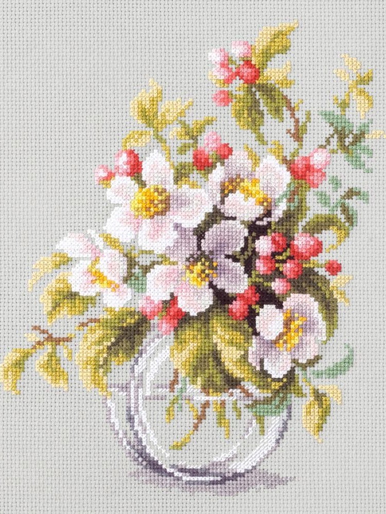 Magic Needle Çiçek Açan Elma Ağacı Kanaviçe Kiti - 100-011
