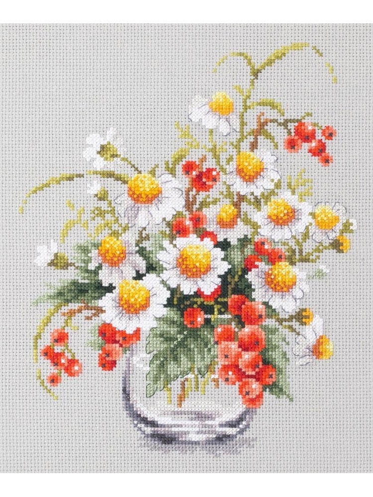 Magic Needle Papatya ve Kırmızı Frenk Üzümü Kanaviçe Kiti - 100-012