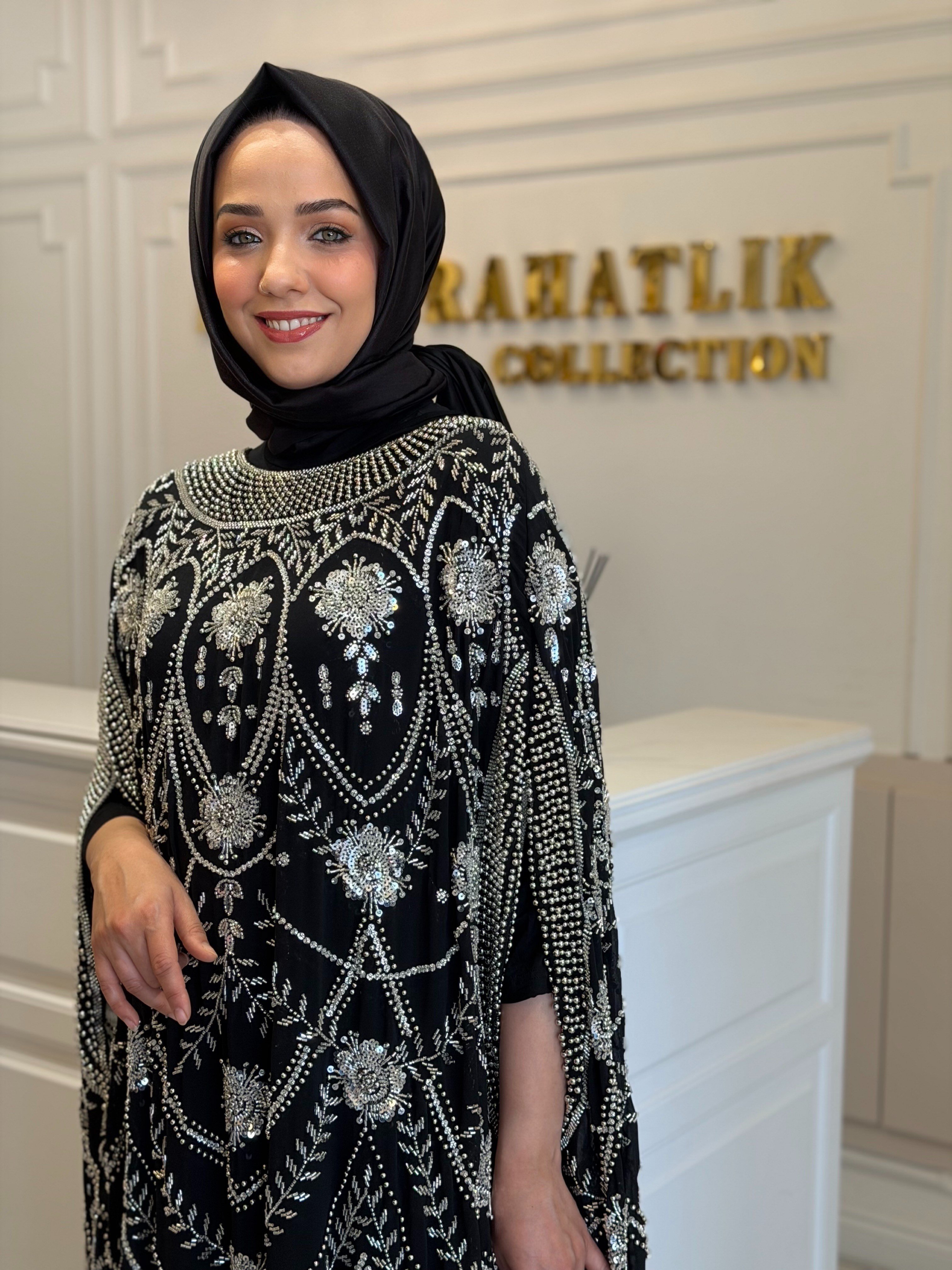 BTL Dubai Pul İşlemeli Elbise