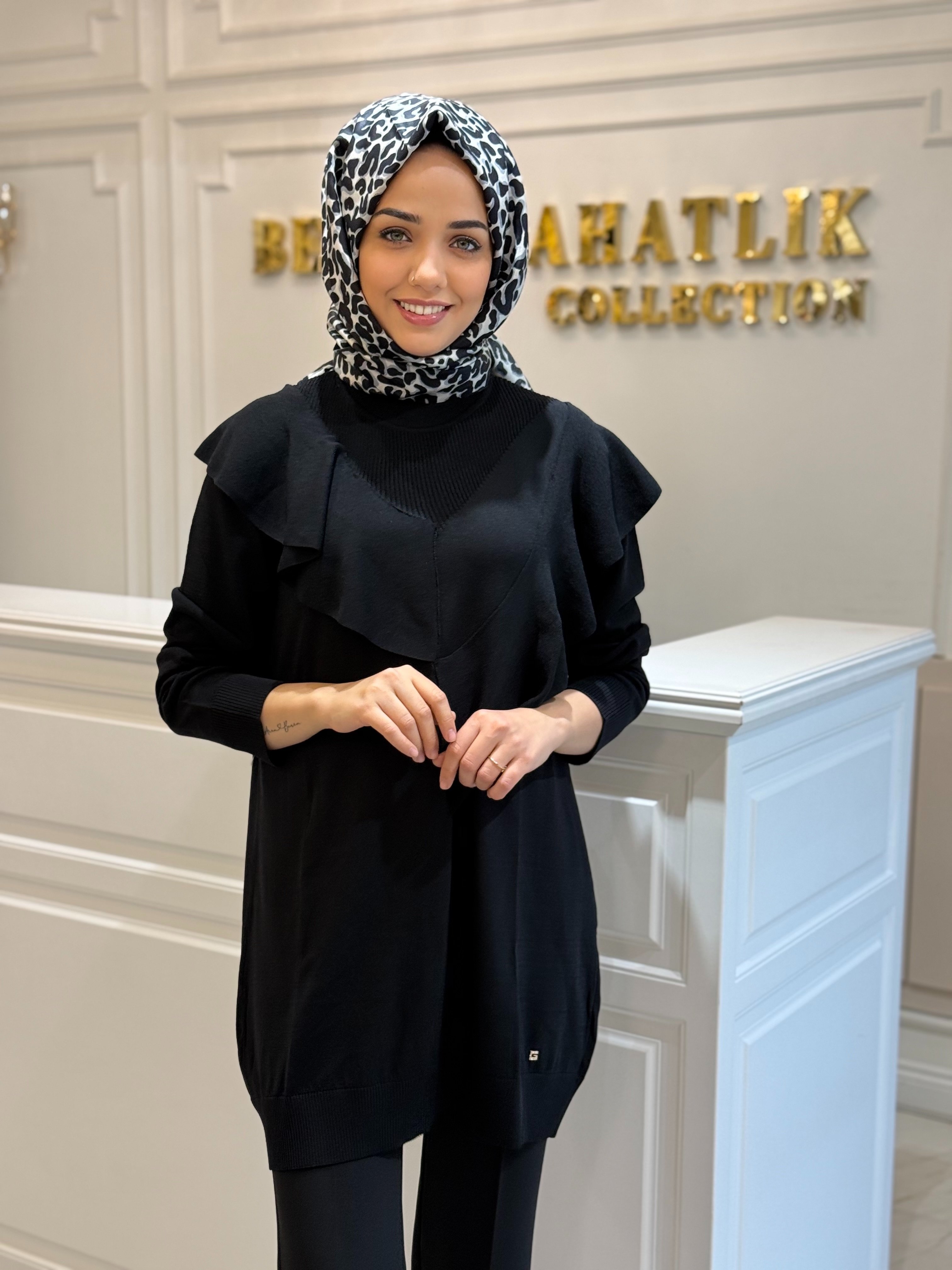 GHISA 4325 TUNİK SİYAH