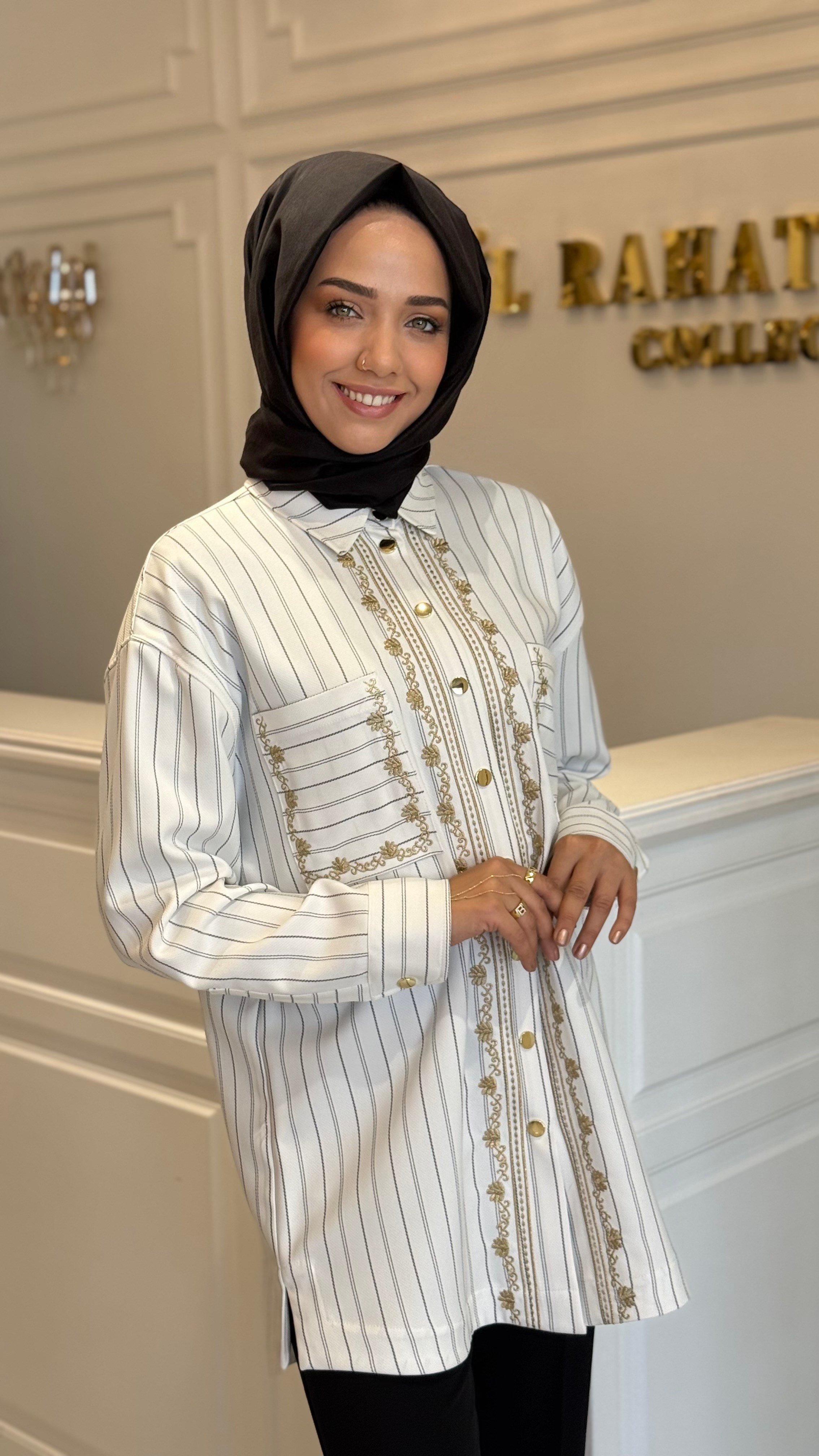 GHISA 4441 GÖMLEK EKRU