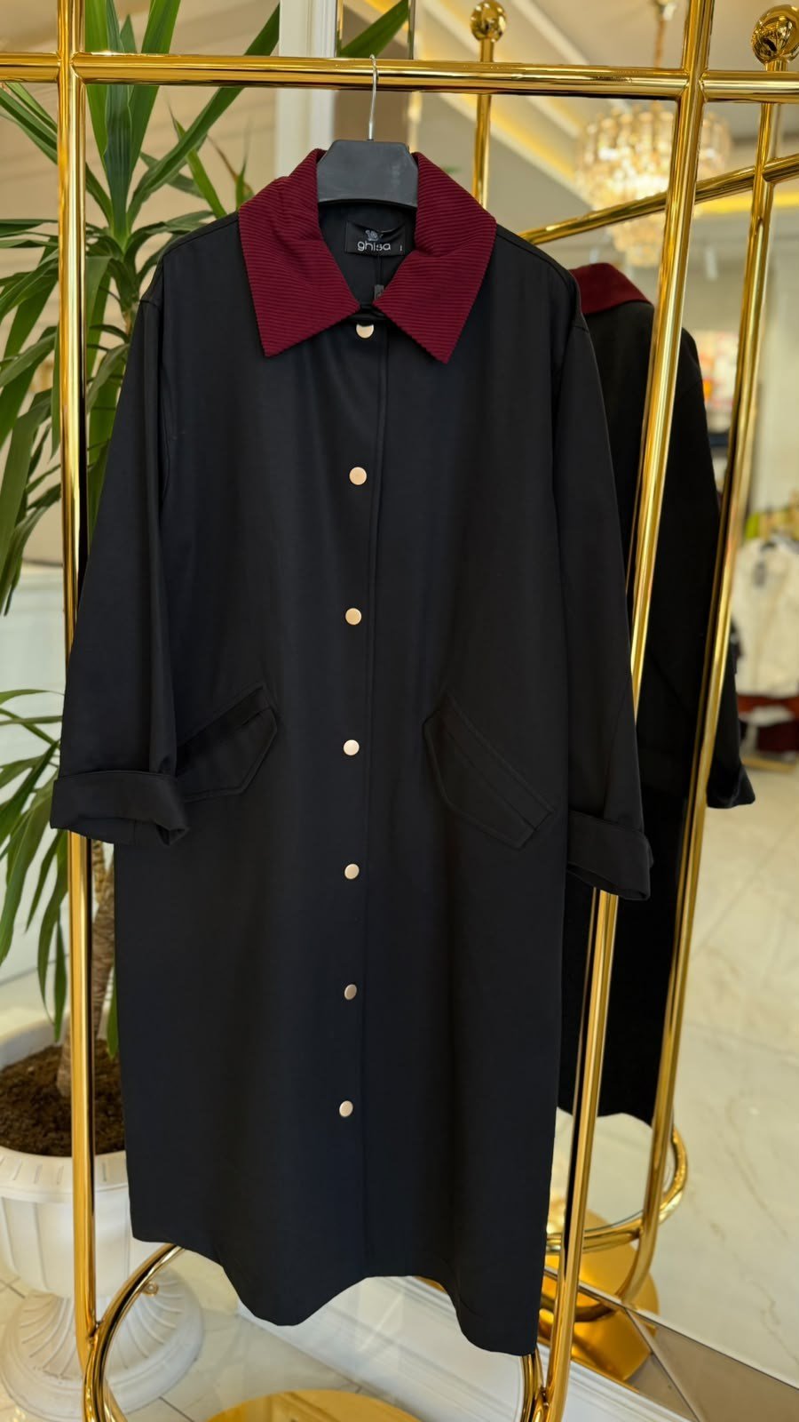 GHISA 2716 TRENCH SİYAH
