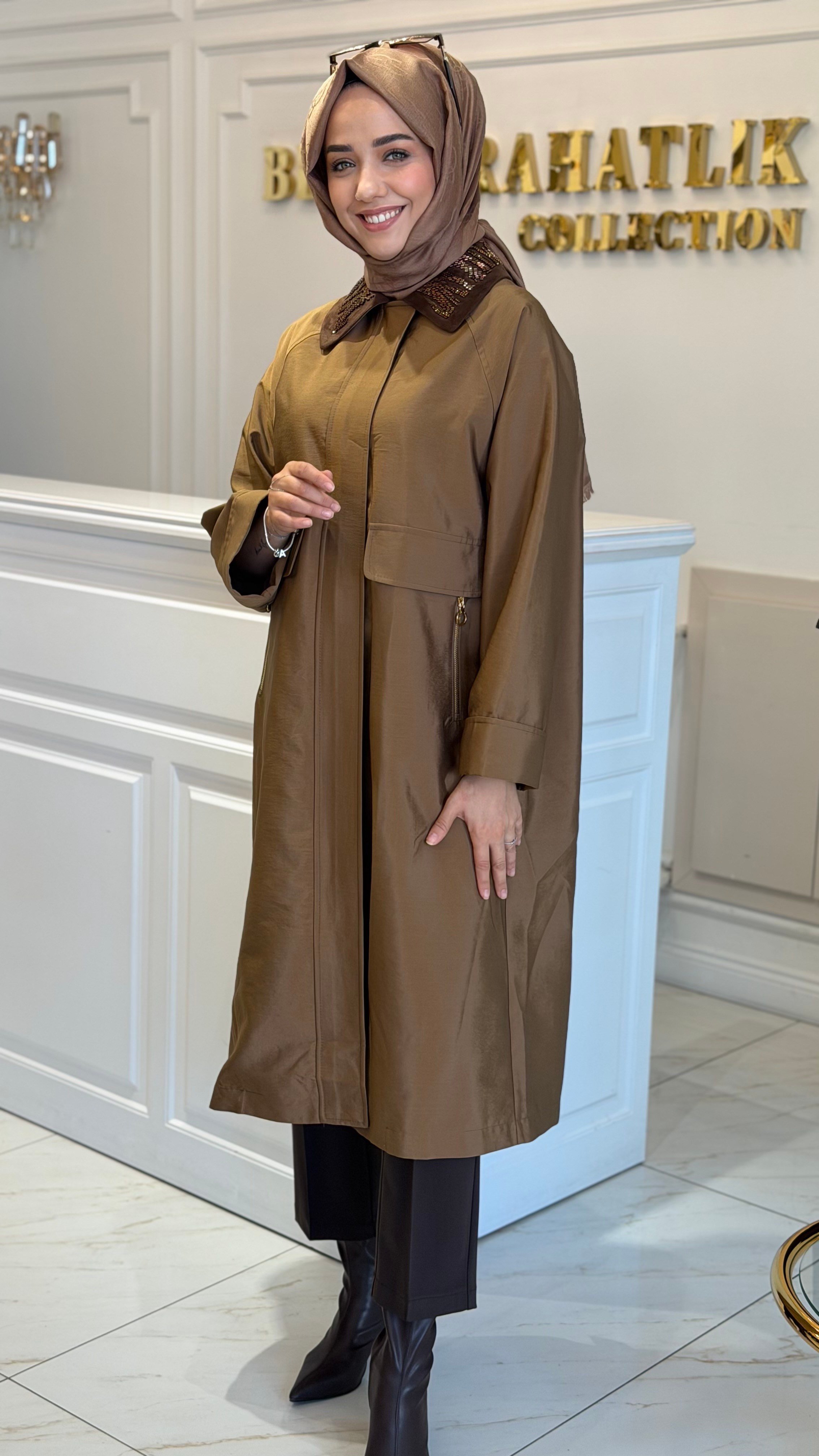 GHISA 2722 TRENCH CAMEL