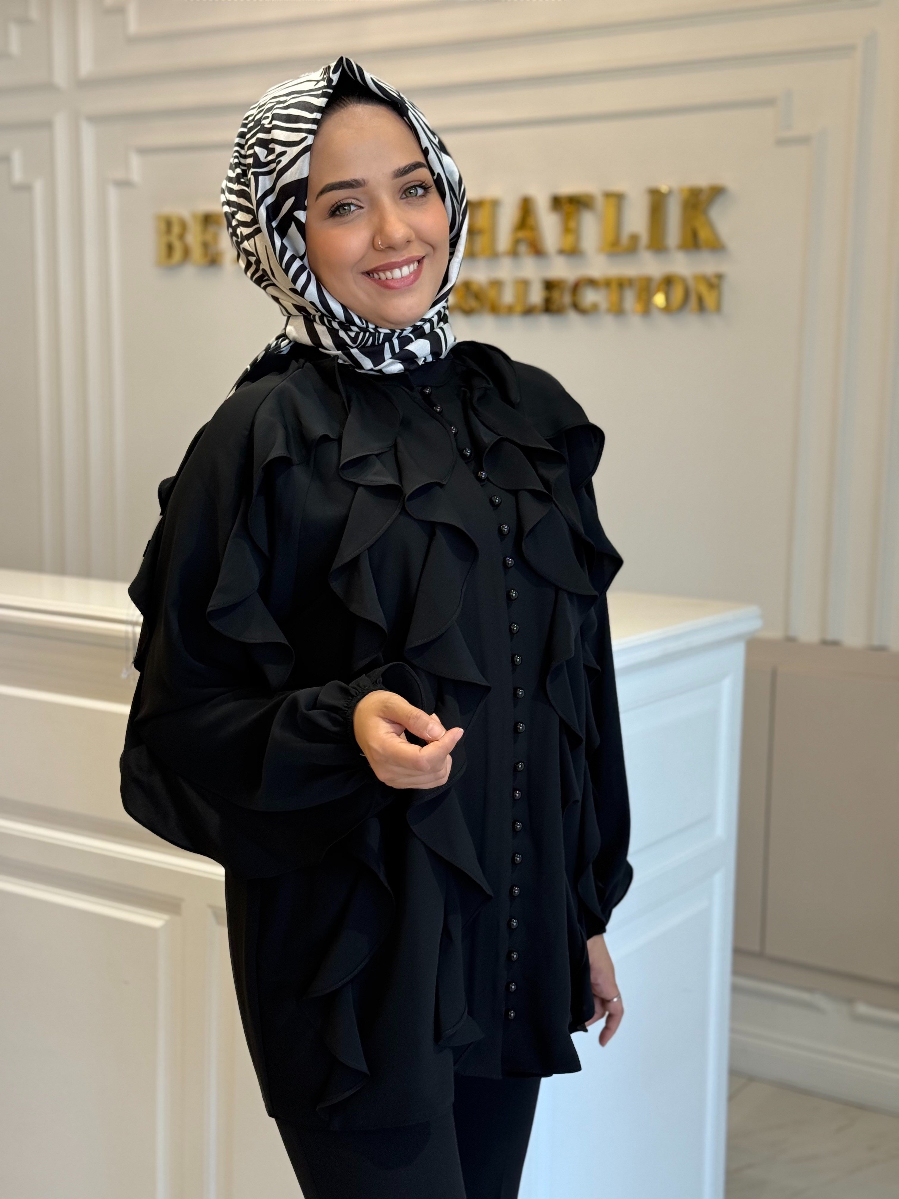 GHISA 4335 TUNİK SİYAH