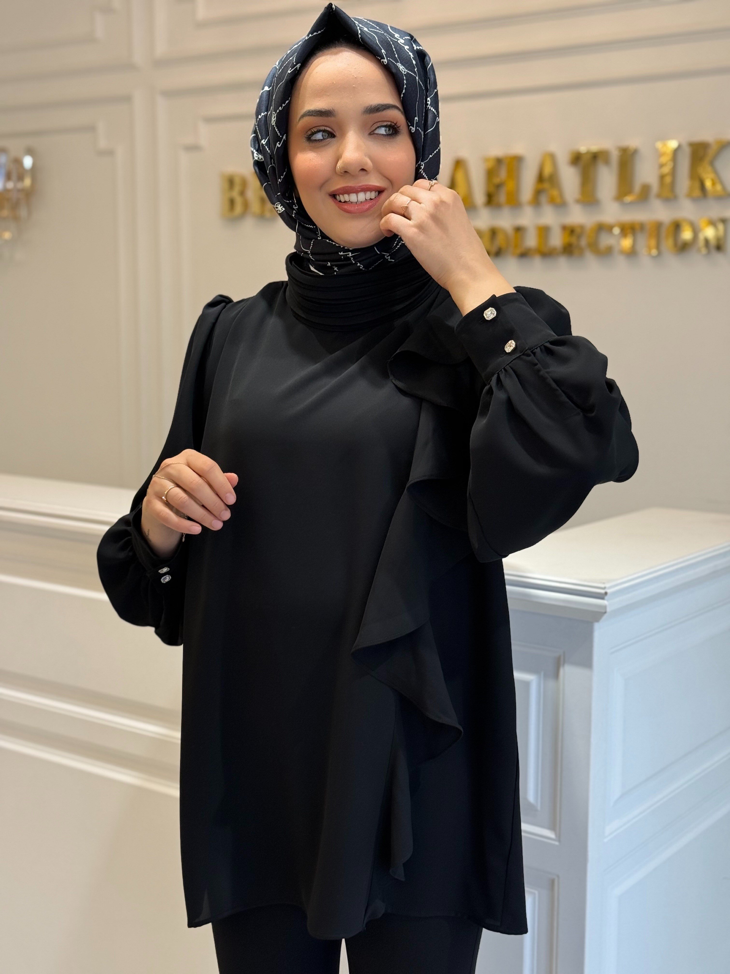 GHISA 4343 TUNİK SİYAH