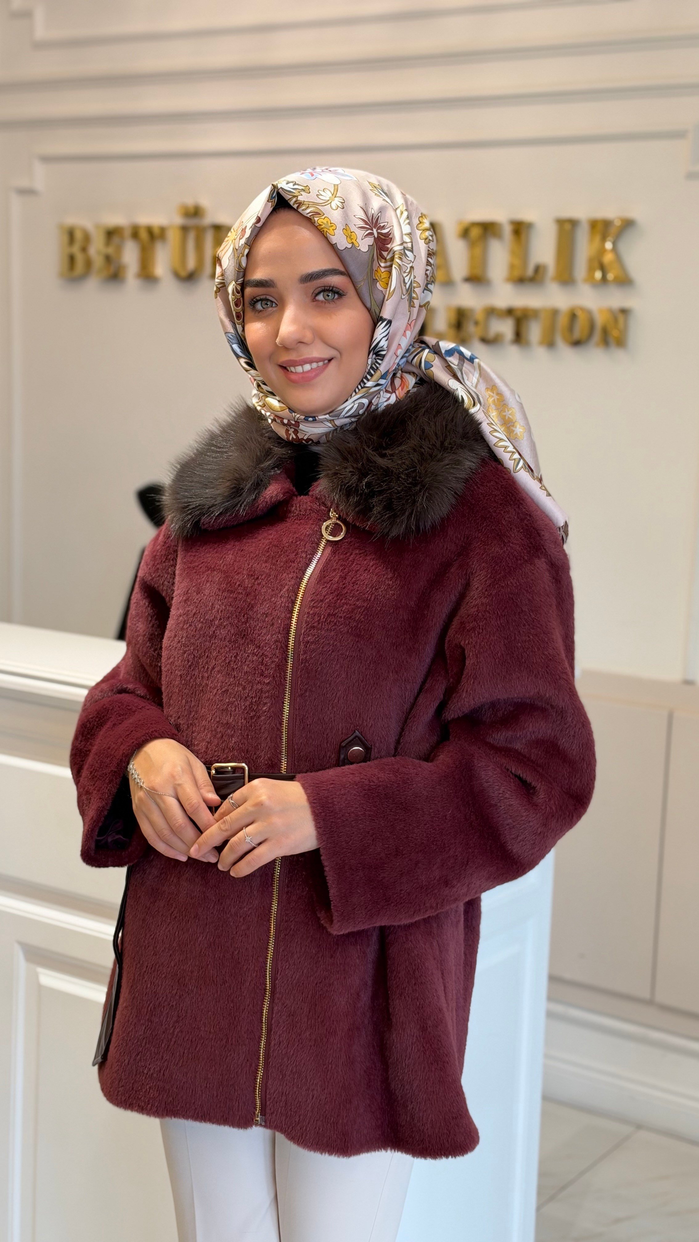 MISSEMRAMISS 5482 KÜRKLÜ ALCANTRA MONT BORDO