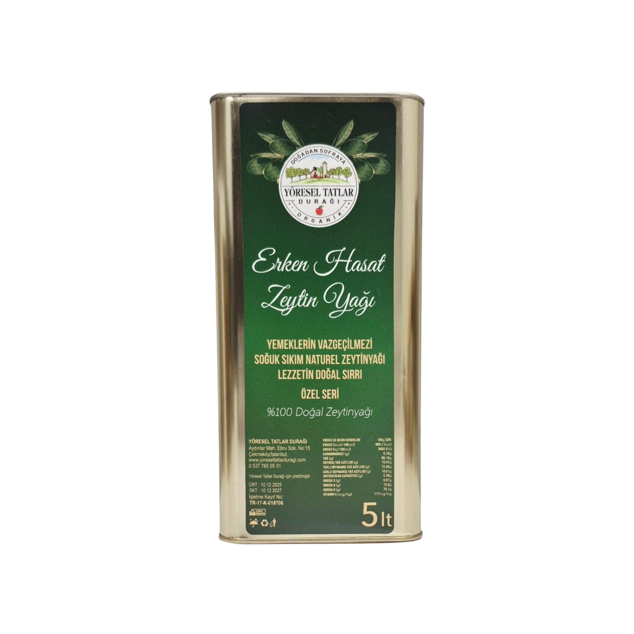 ERKEN HASAT ZEYTİNYAĞI 5 LT