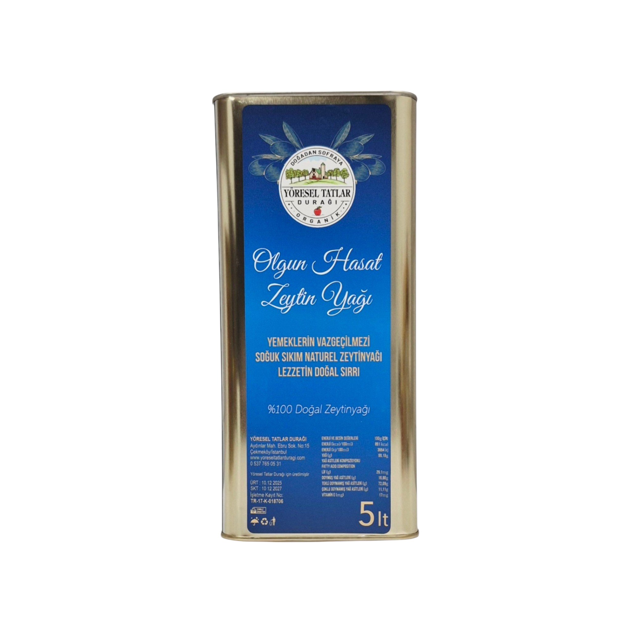 OLGUN HASAT ZEYTİNYAĞI 5 LT