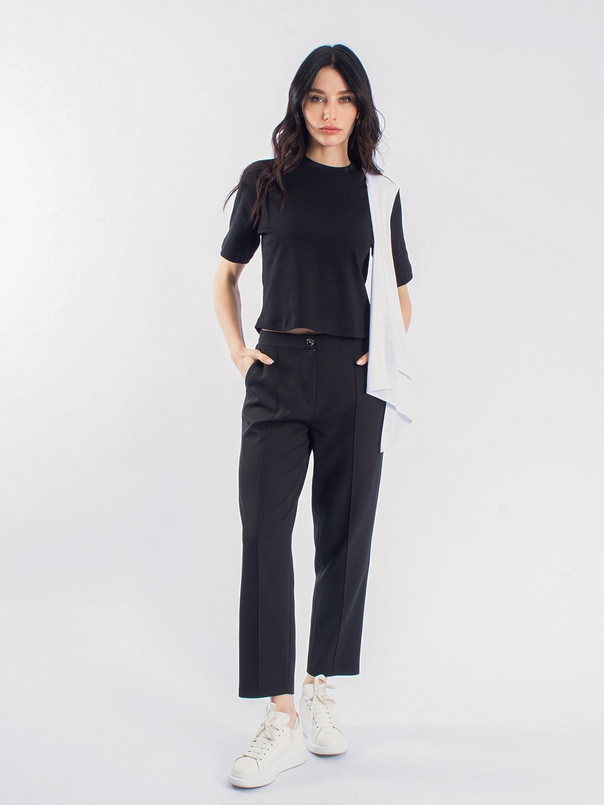 Fit Havuç Kesim Kadın Pantolon