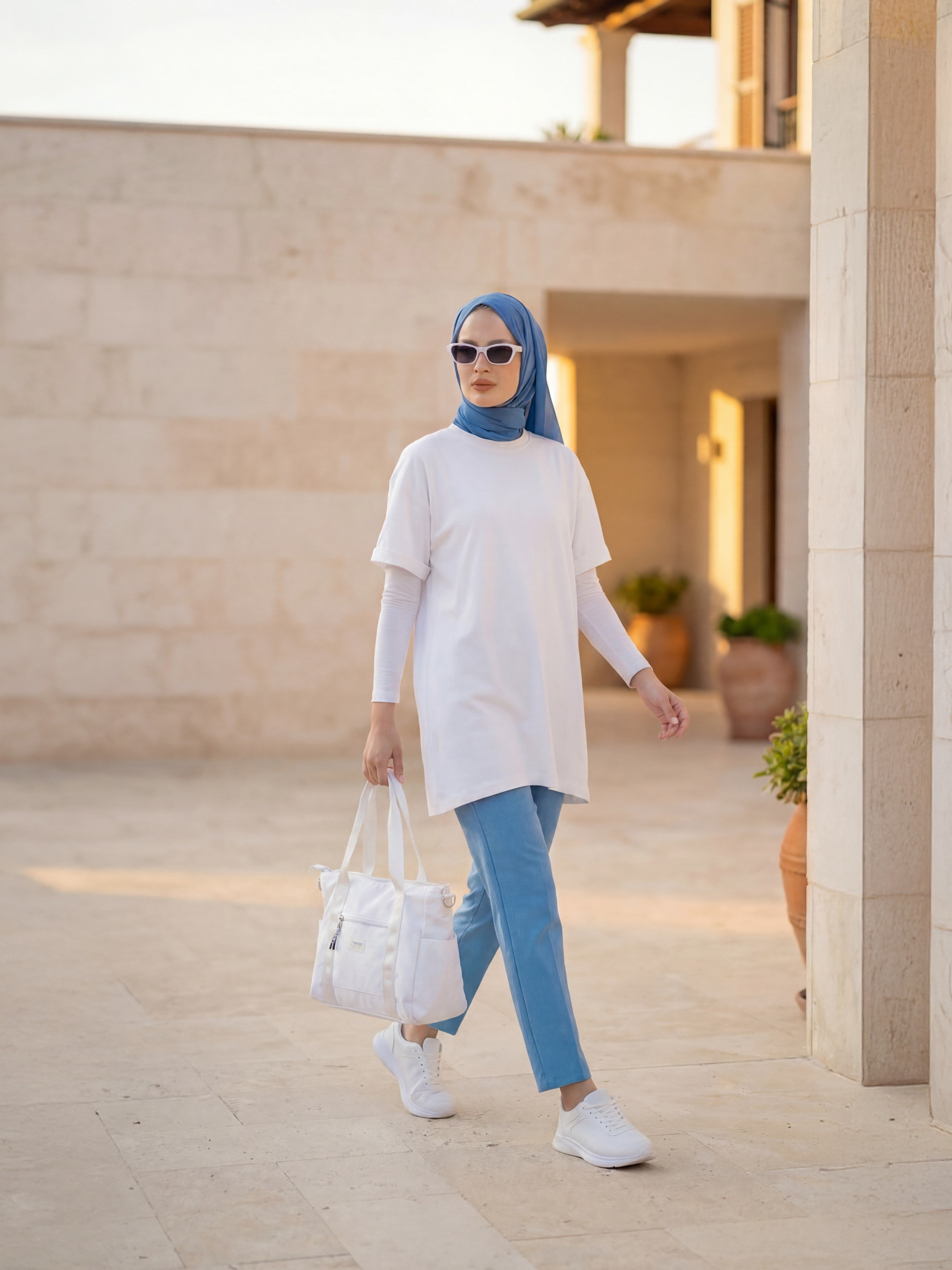 İnterlok Kumaş Oversize Kesim Kadın Tişört