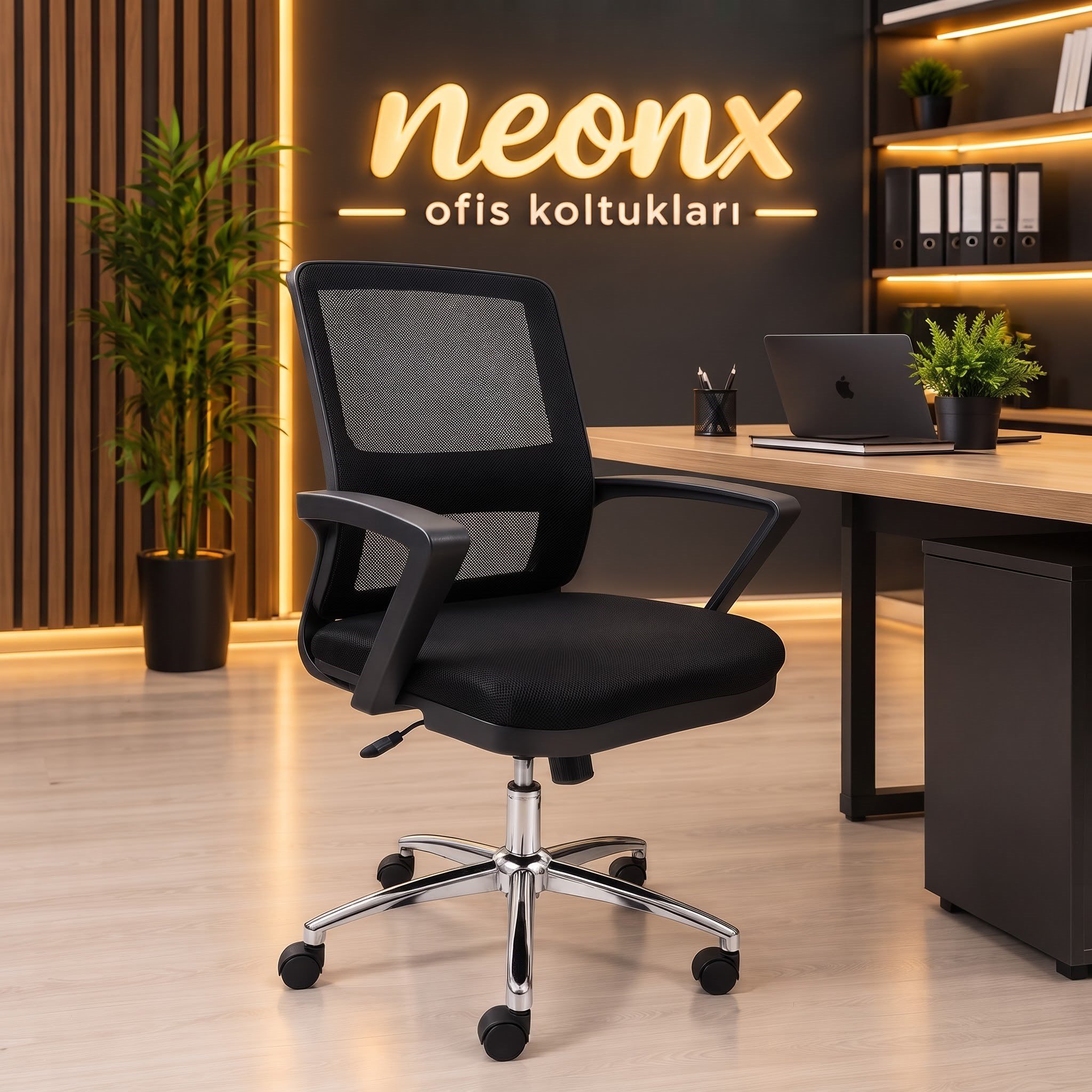 Neonx|Belinay Çalışma Koltuğu Demir Ayaklı 