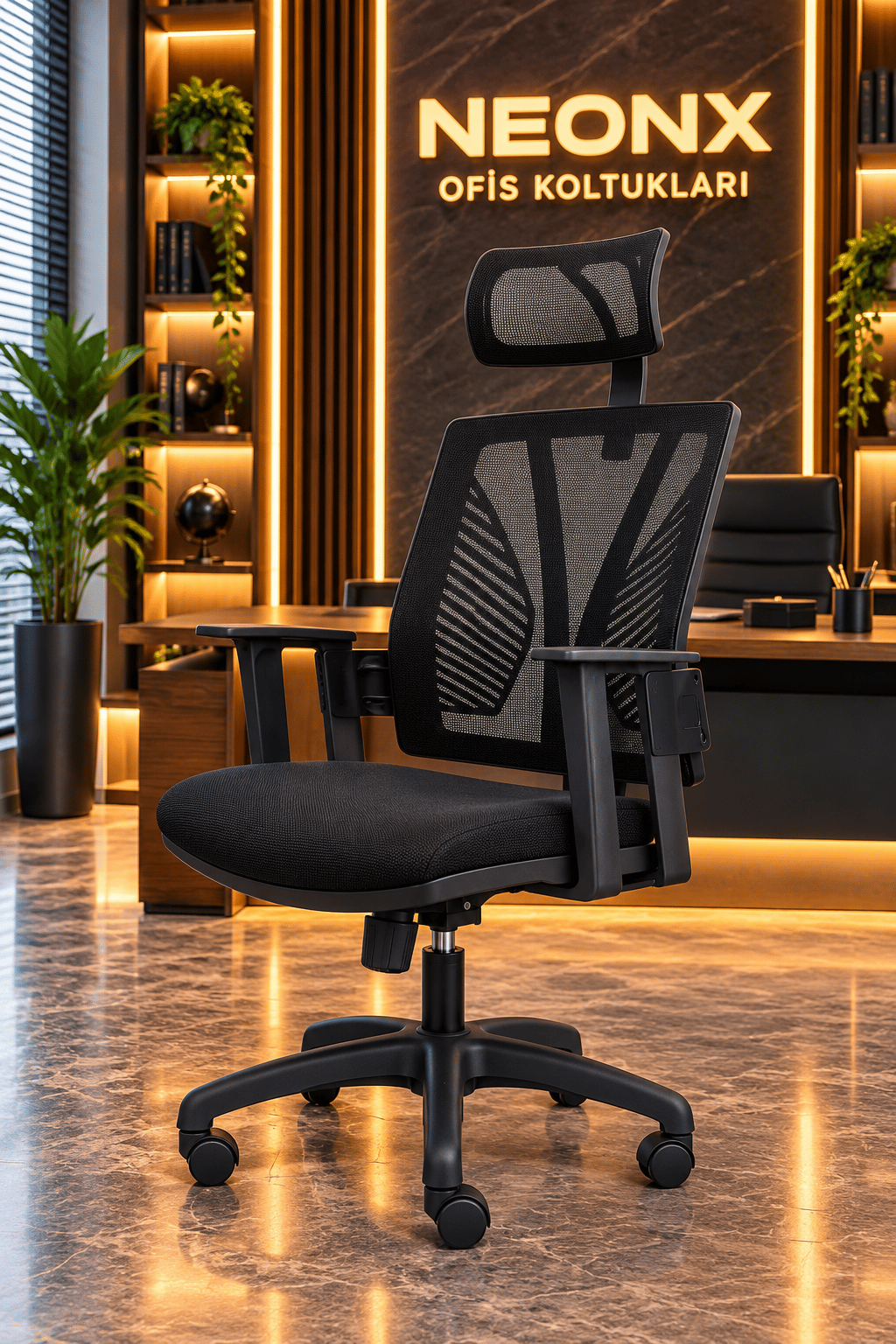 Neonx|Relax EKO Başlıklı Çalışma Koltuğu|Ofis Sandalyesi|Çalışma Sandalyesi