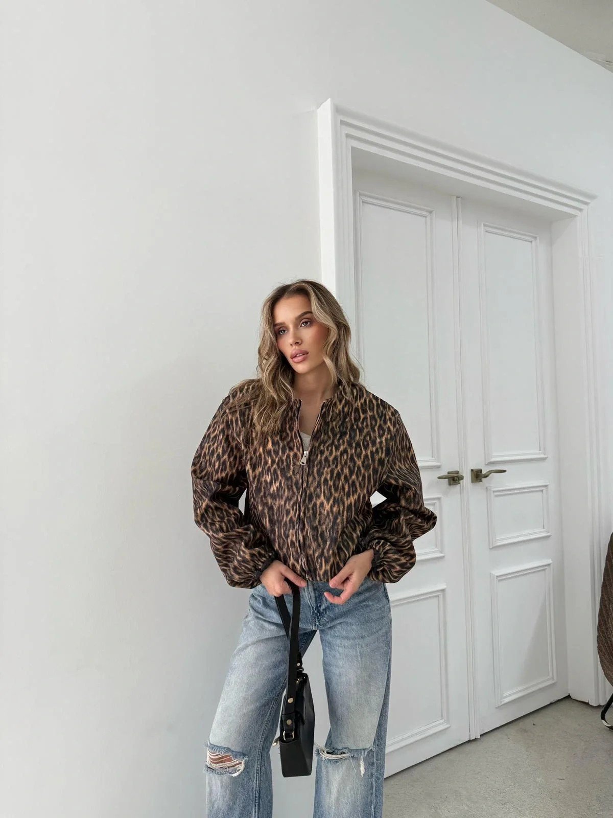 BALON KOL FERMUARLI KAŞE MONT LEOPAR