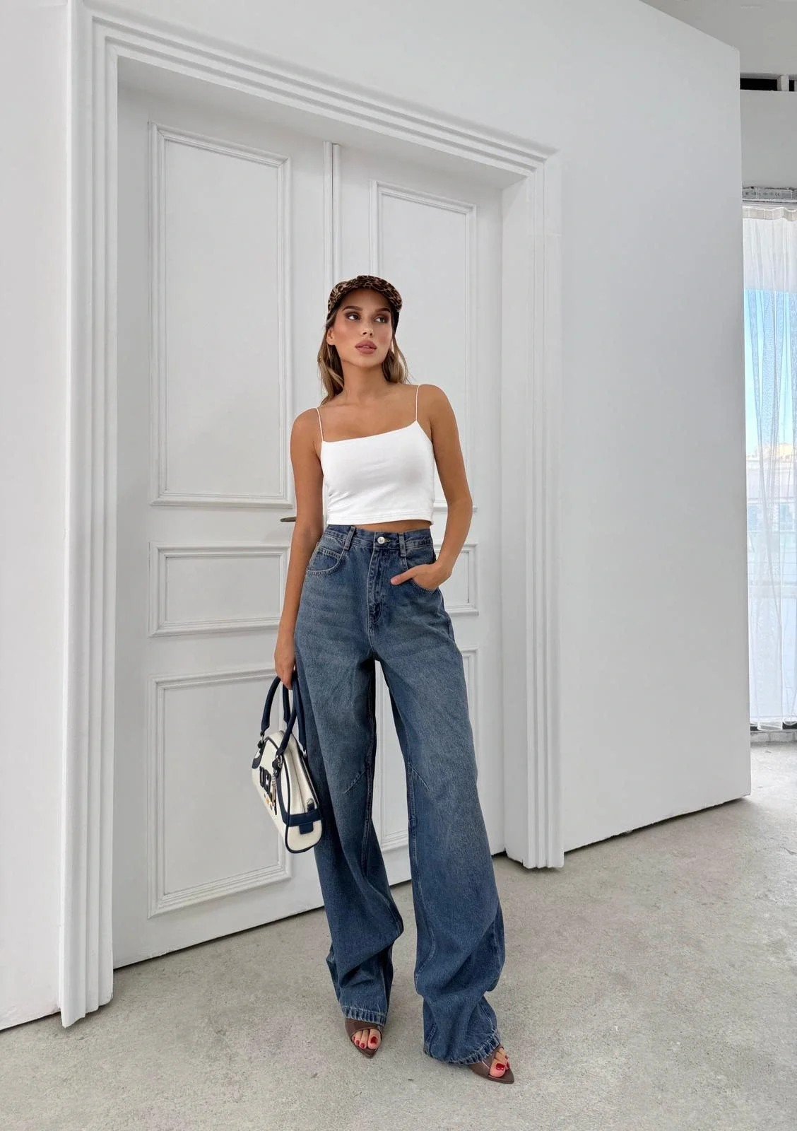 BEL TOKA DETAY BOL KESİM GENİŞ PAÇA BAGGY JEAN