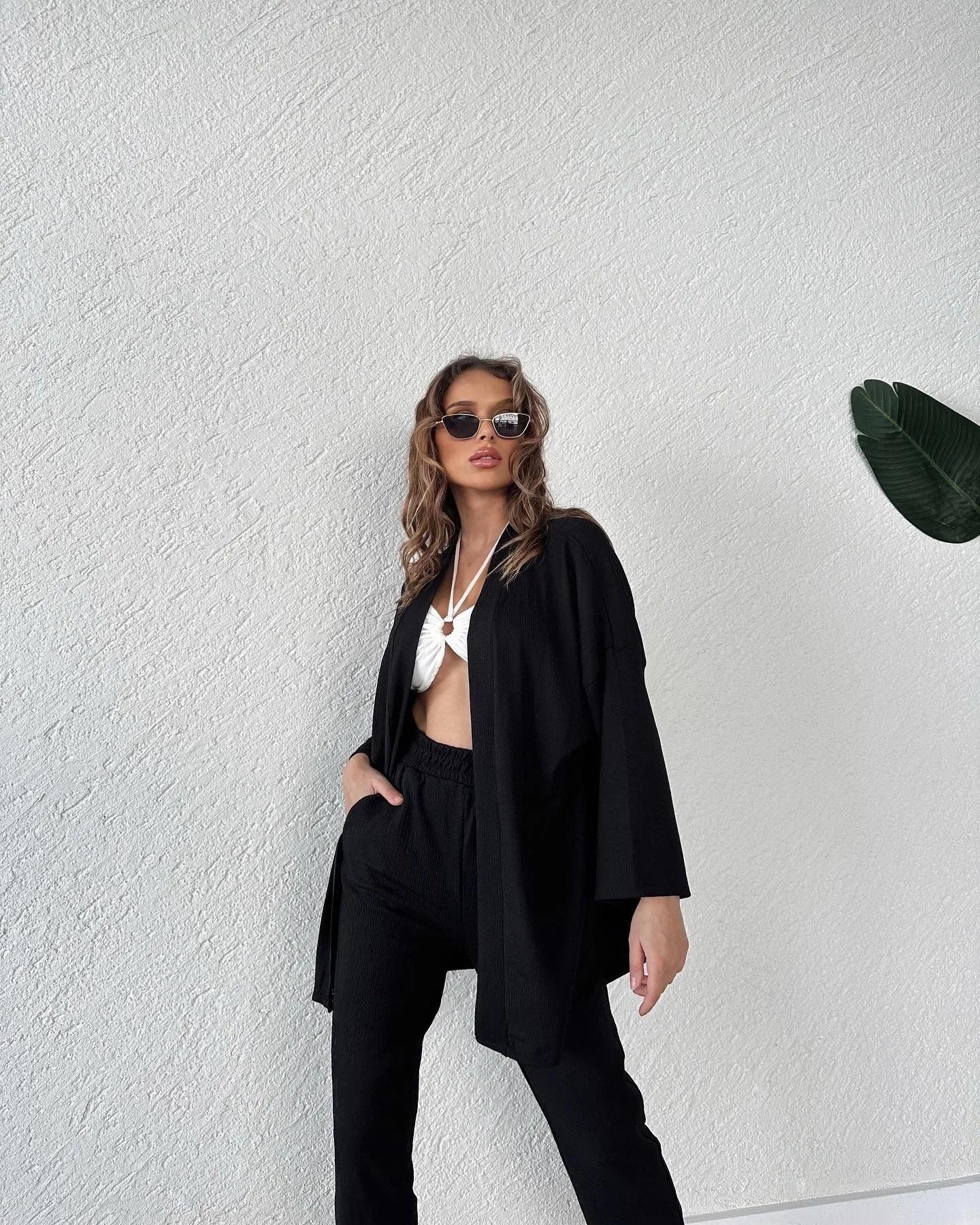 GOFRE KİMONO SİYAH (TAKIM DEĞİLDİR!)