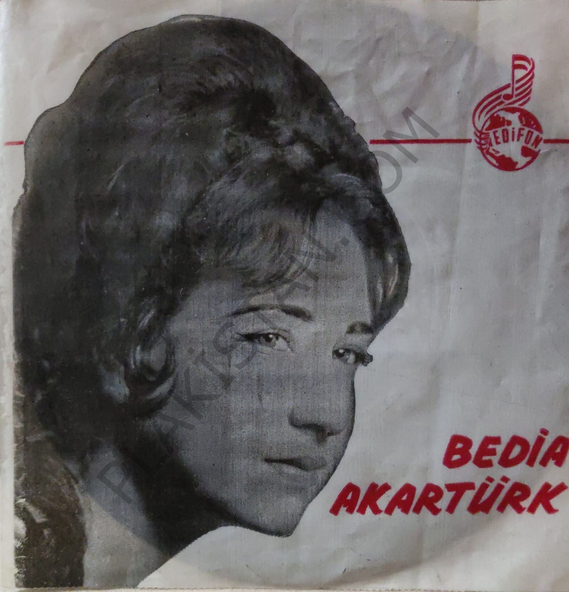 Bedia Akartürk Mini Long Play  Urfa dvanı 45 lik PLAK