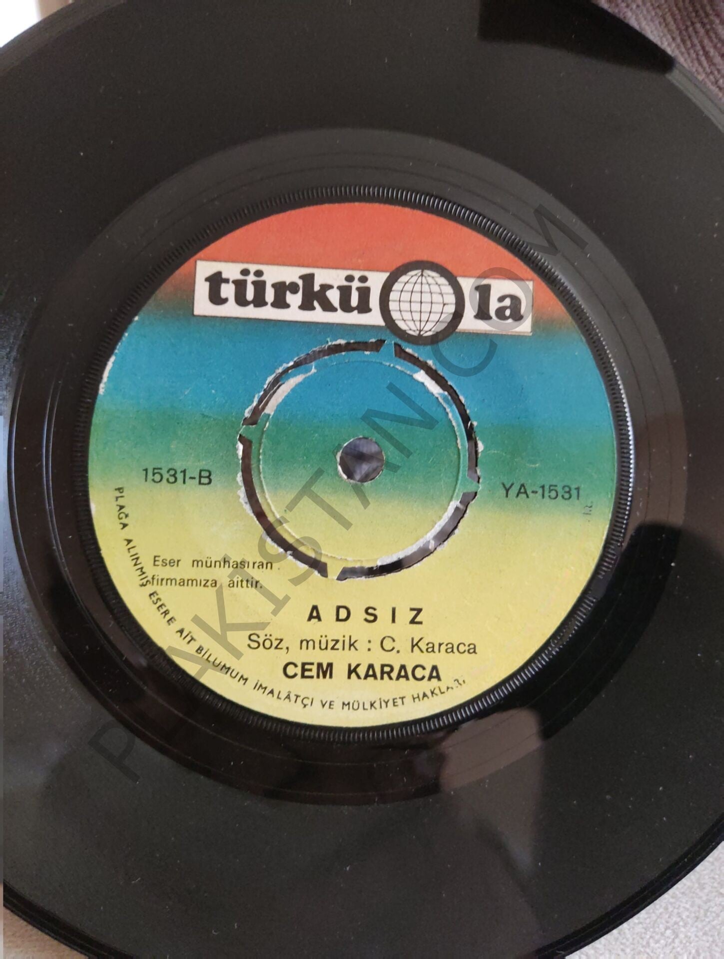 Cem Karaca - Unut beni /  Adsız 45lik PLAK