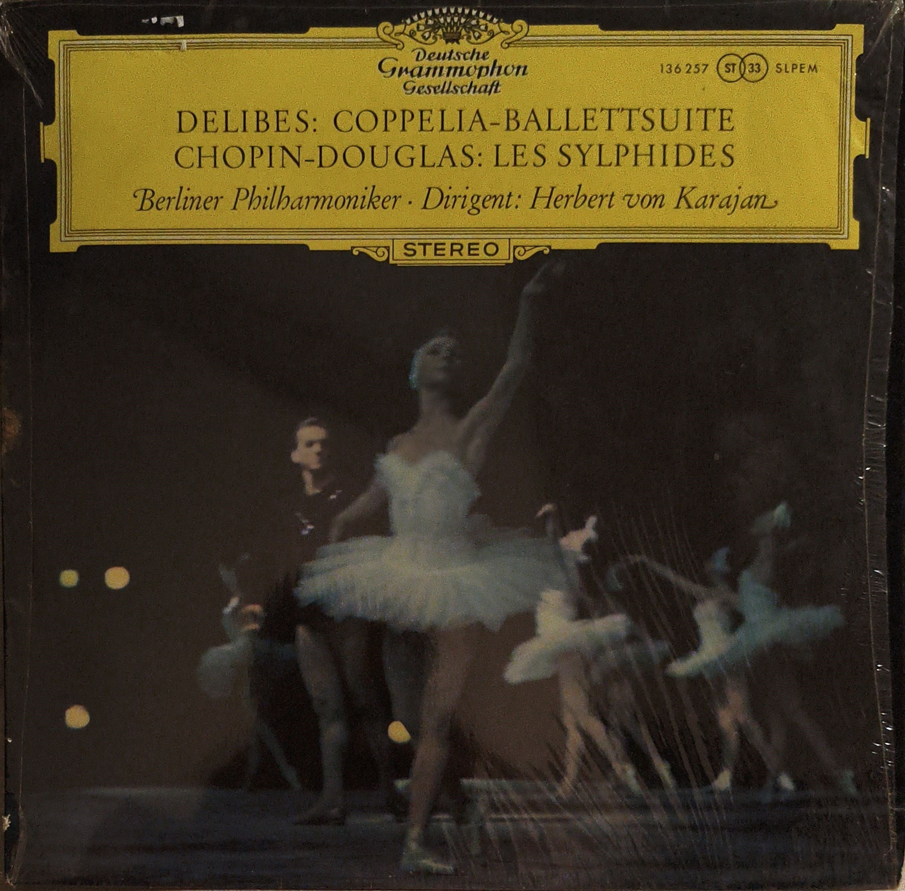 Delibes* / Chopin* - Douglas* / Berliner Philharmoniker, Herbert von Karajan – Coppelia-Ballettsuite / Les Sylphides LP PLAK 