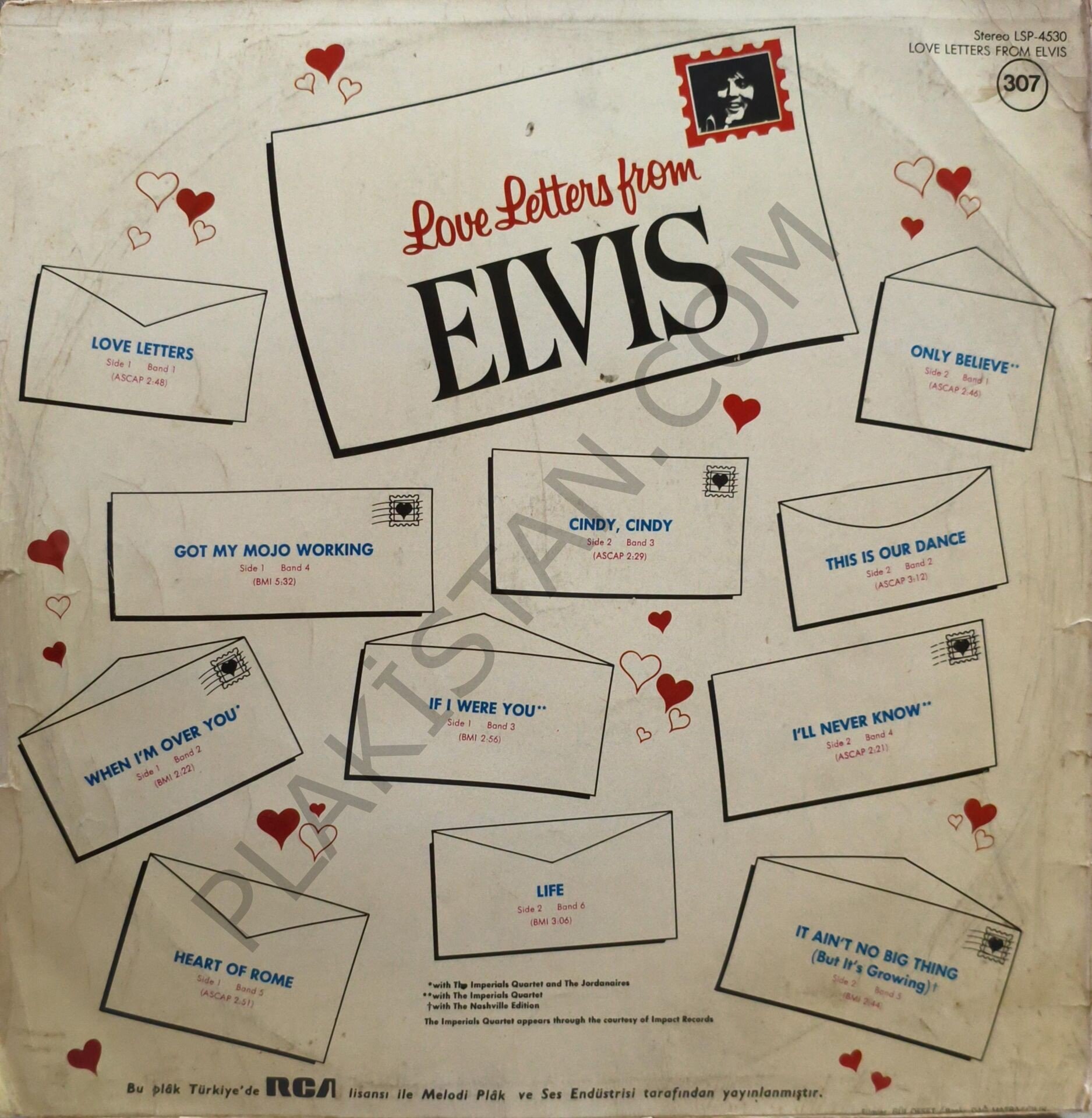 Elvis Presley – Love Letters From Elvis LP PLAK | Plakistan