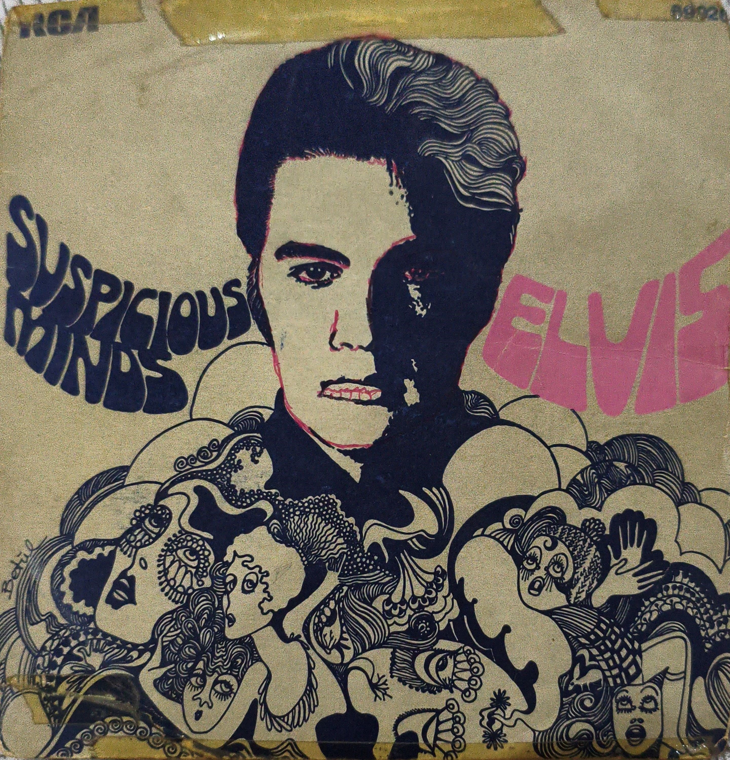 Elvis Presley – Suspicious Minds 45 LİK PLAK 