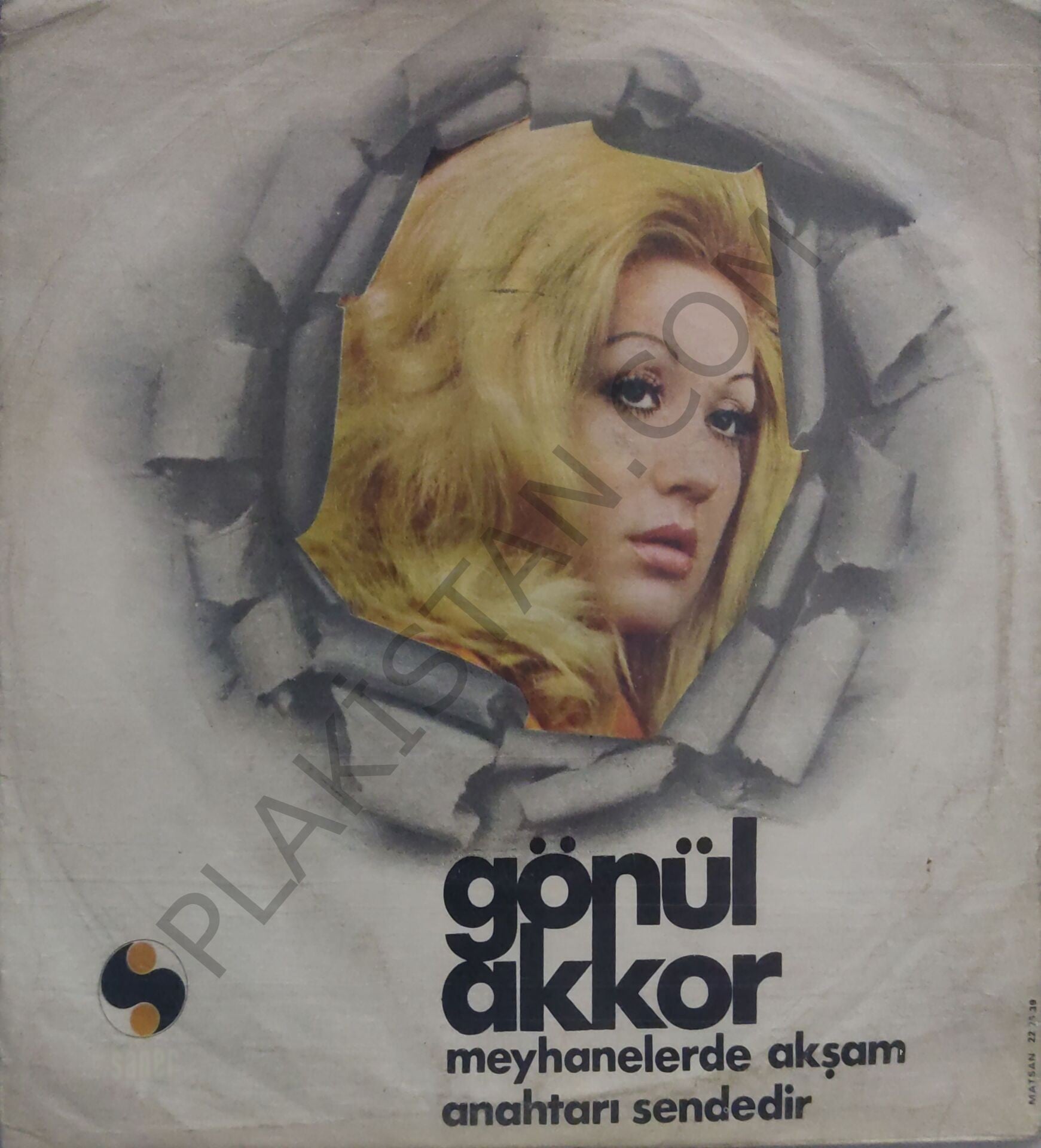 Gönül Akkor -Meyhanelerde akşam 45lik PLAK