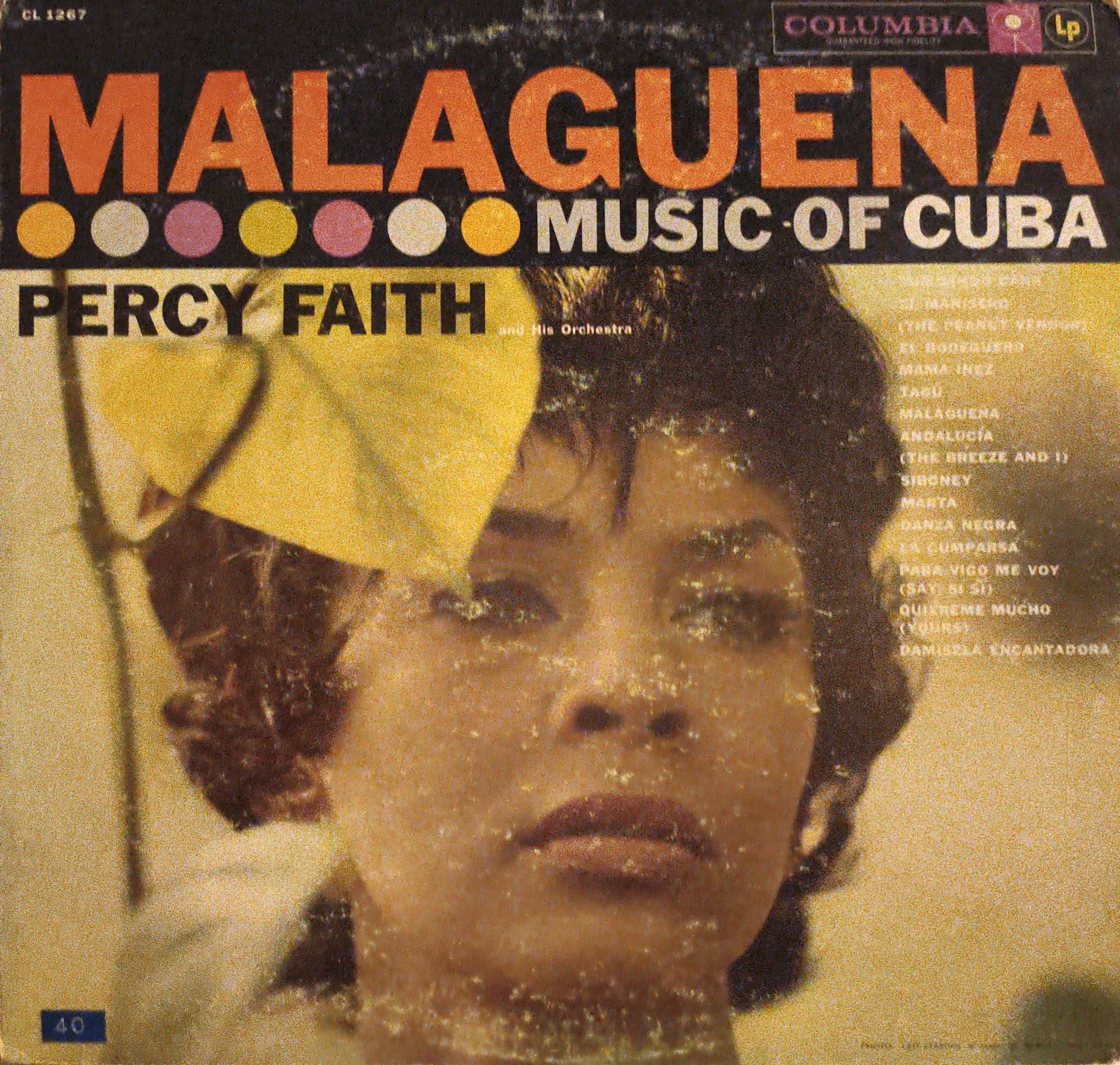 Malaguena (Music Of Cuba) Percy Faith And His Orchestra LP PLAK 