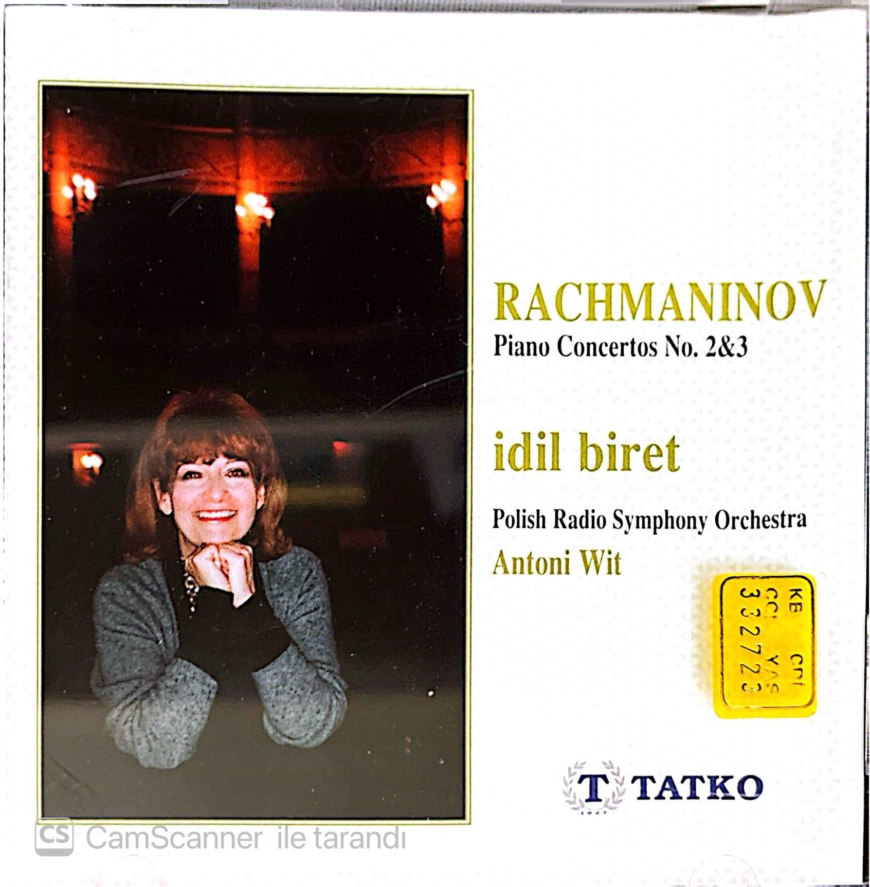 Rachmaninov  Piano Concertos No. 2&3 (İdil Biret, Polish Radio Symphony Orchestra, Antoni Wit) CD