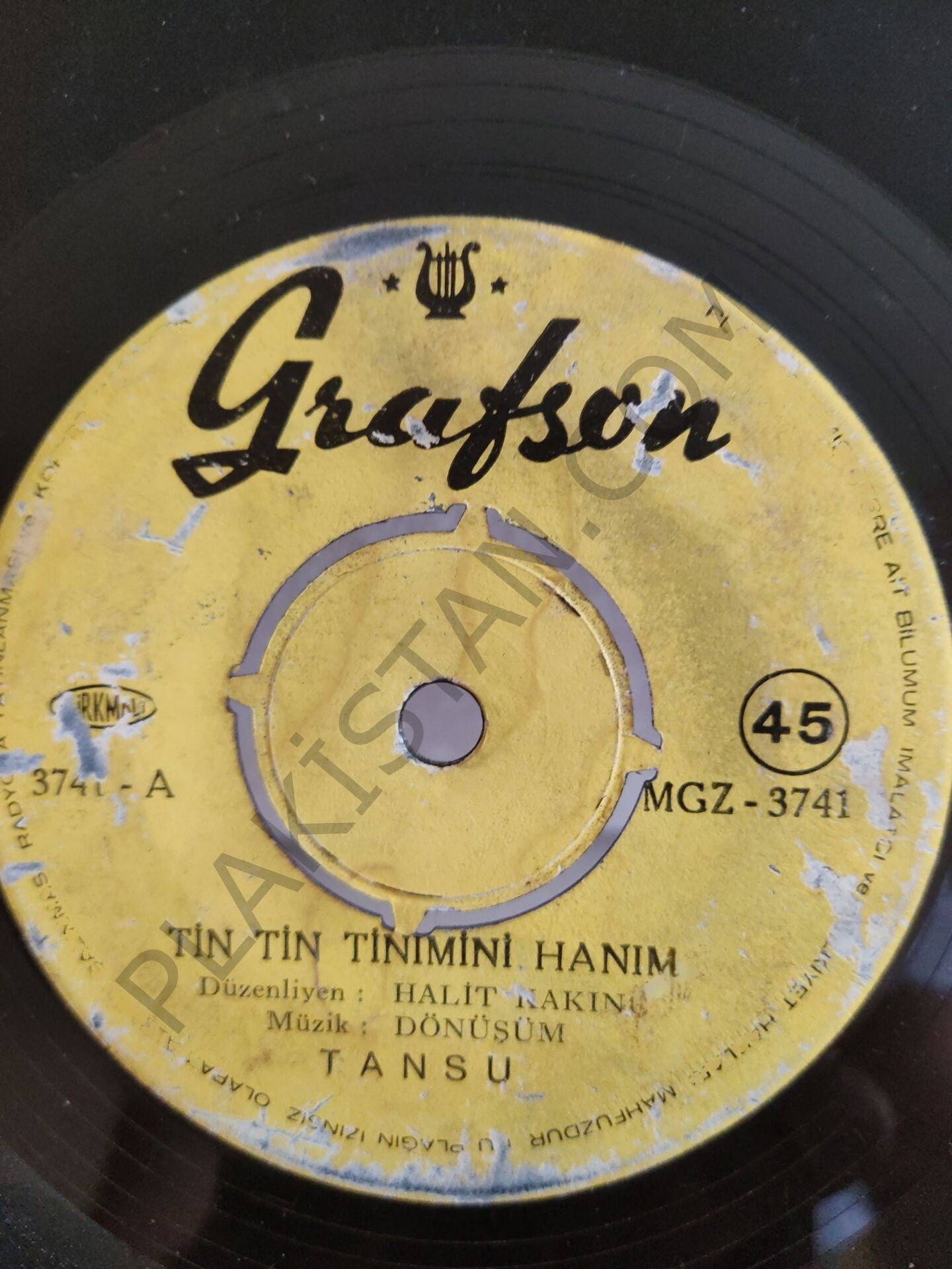 Tansu Tin Tin Tinimini Hanım 45lik - PLAK