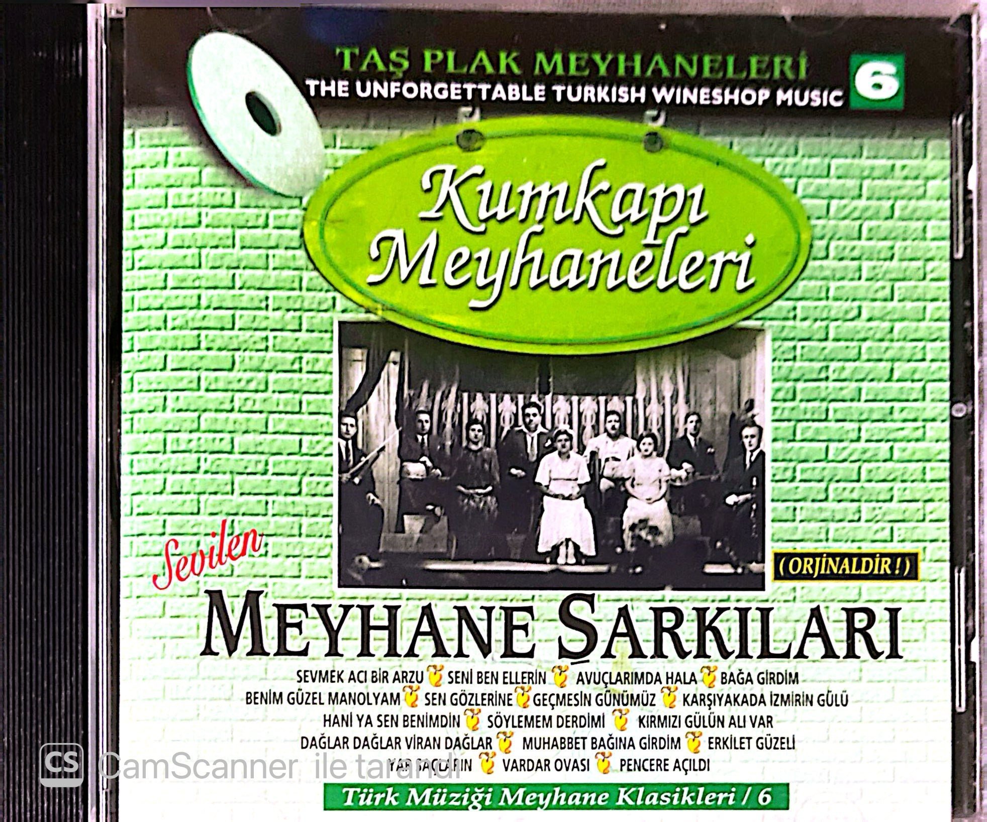 Taş Plak Meyhaneleri 6 – Kumkapı Meyhaneleri / Sevilen Meyhane Şarkıları CD
