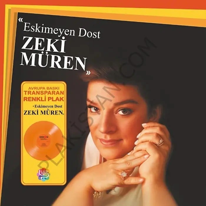 Zeki Müren - Eskimeyen Dost ( RENKLİ PLAK ) LP PLAK
