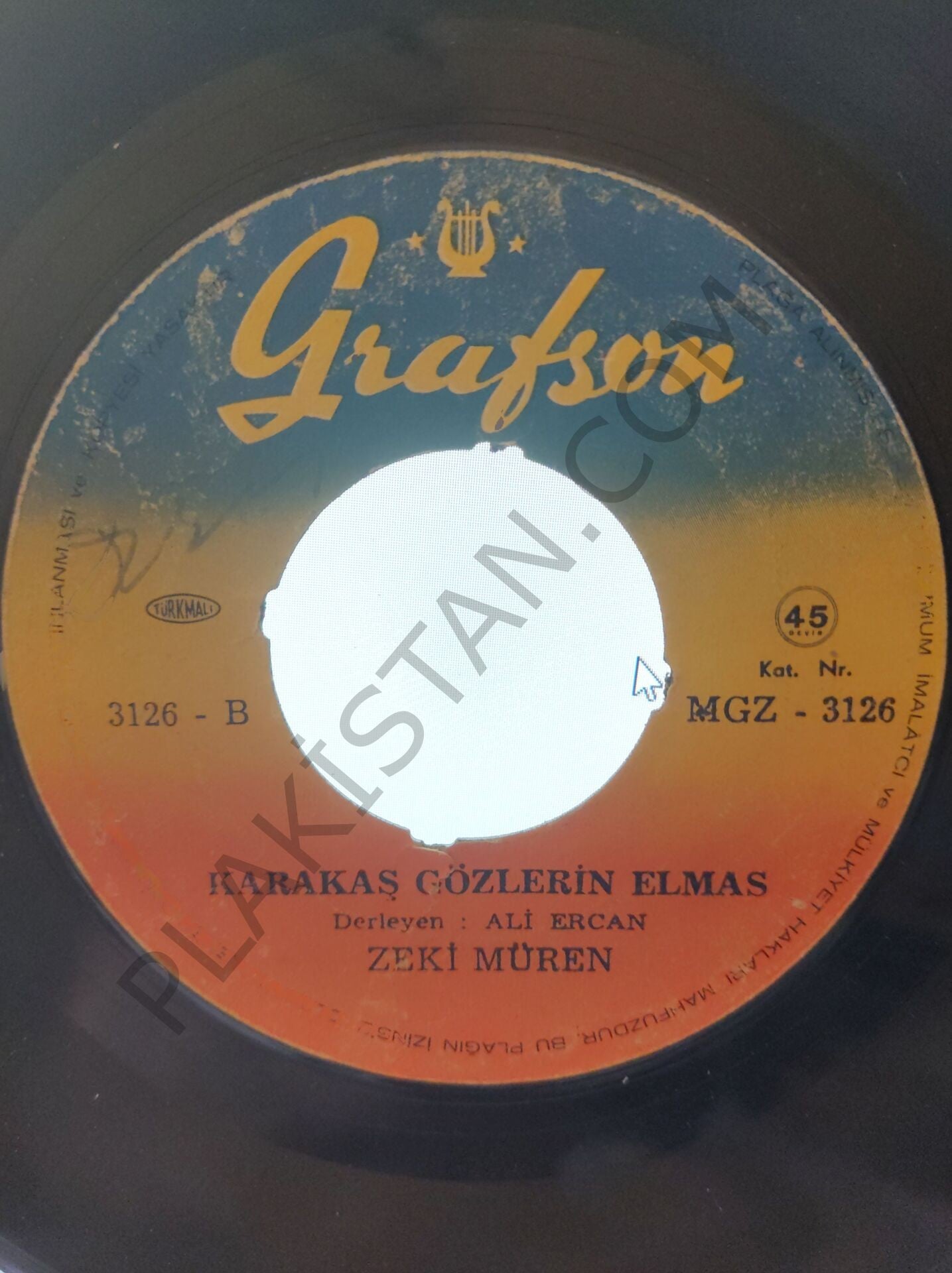 Zeki Müren ( göbeksiz ) Kimi Dertten İçermiş Kimi Neşeden 45lik