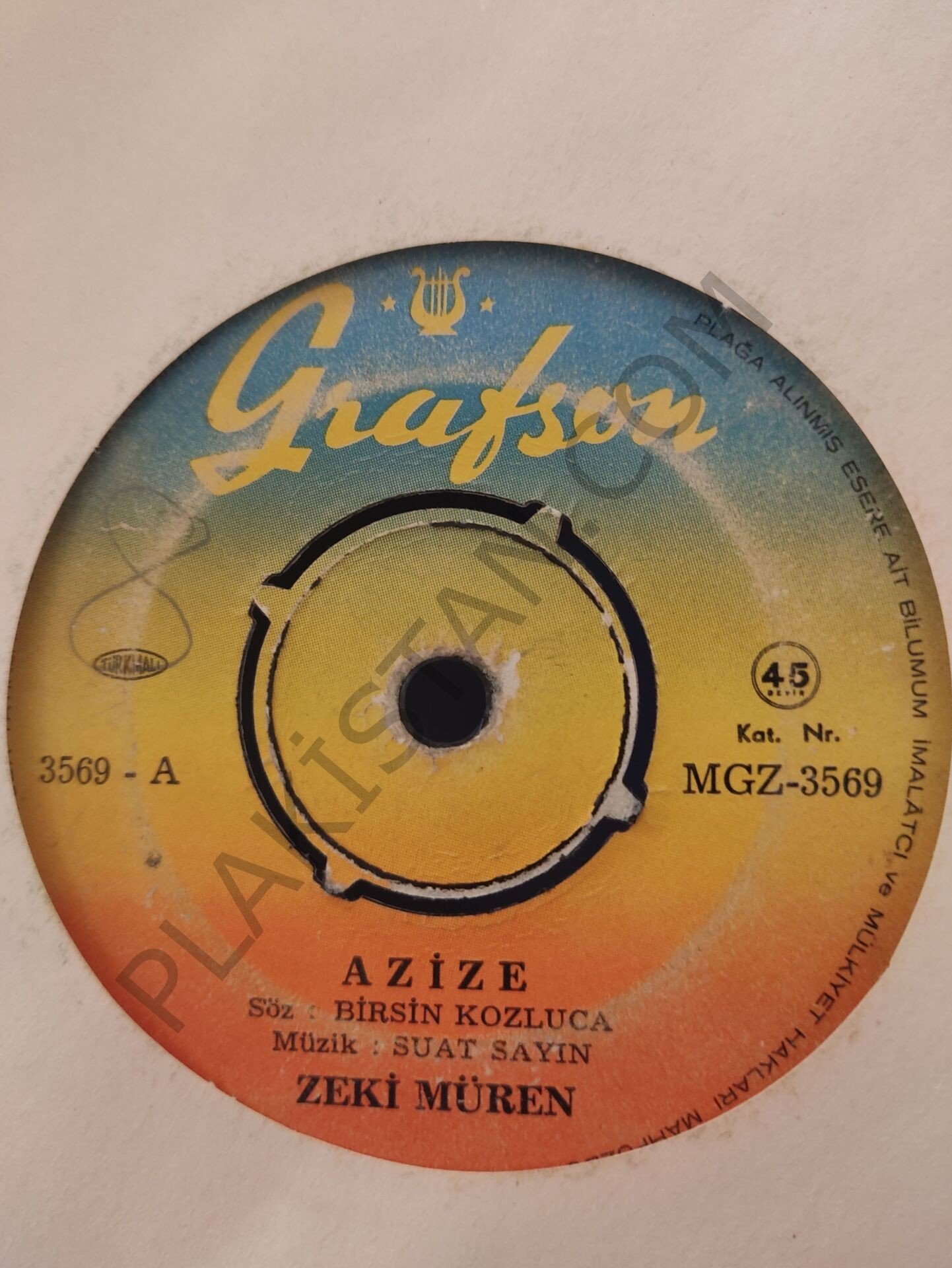 Zeki Müren Azize 45lik