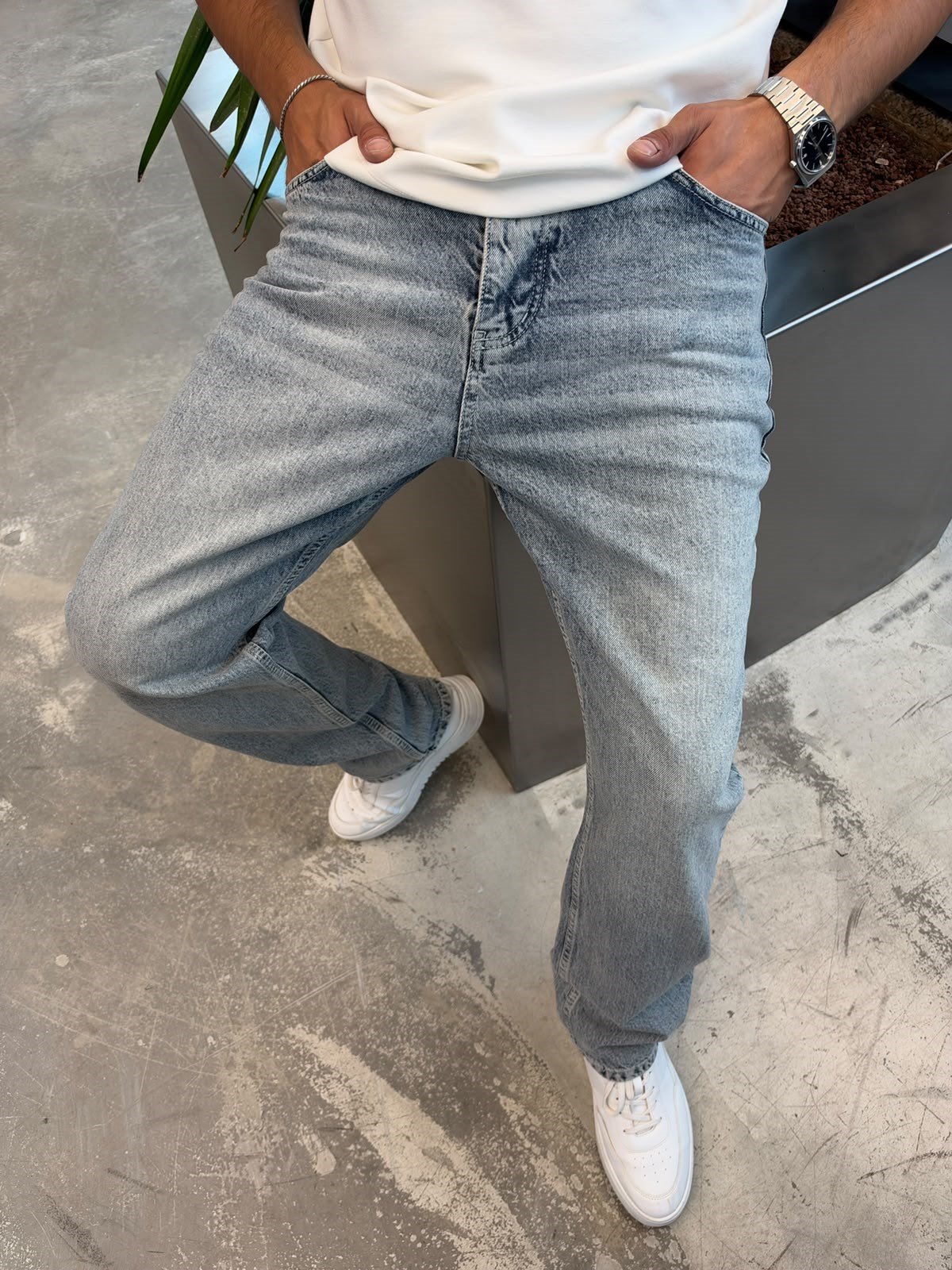 Açık Mavi Baggy Kot KP58