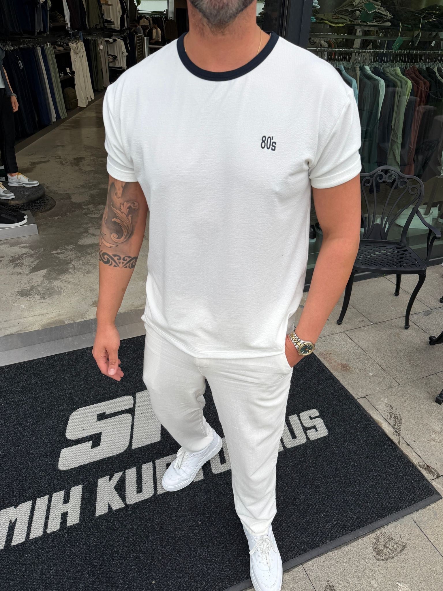 Beyaz SPF 80's T-Shirt