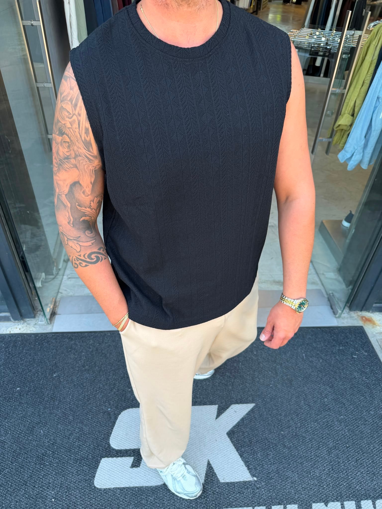 Etnik Desen Triko Atlet ANT9459
