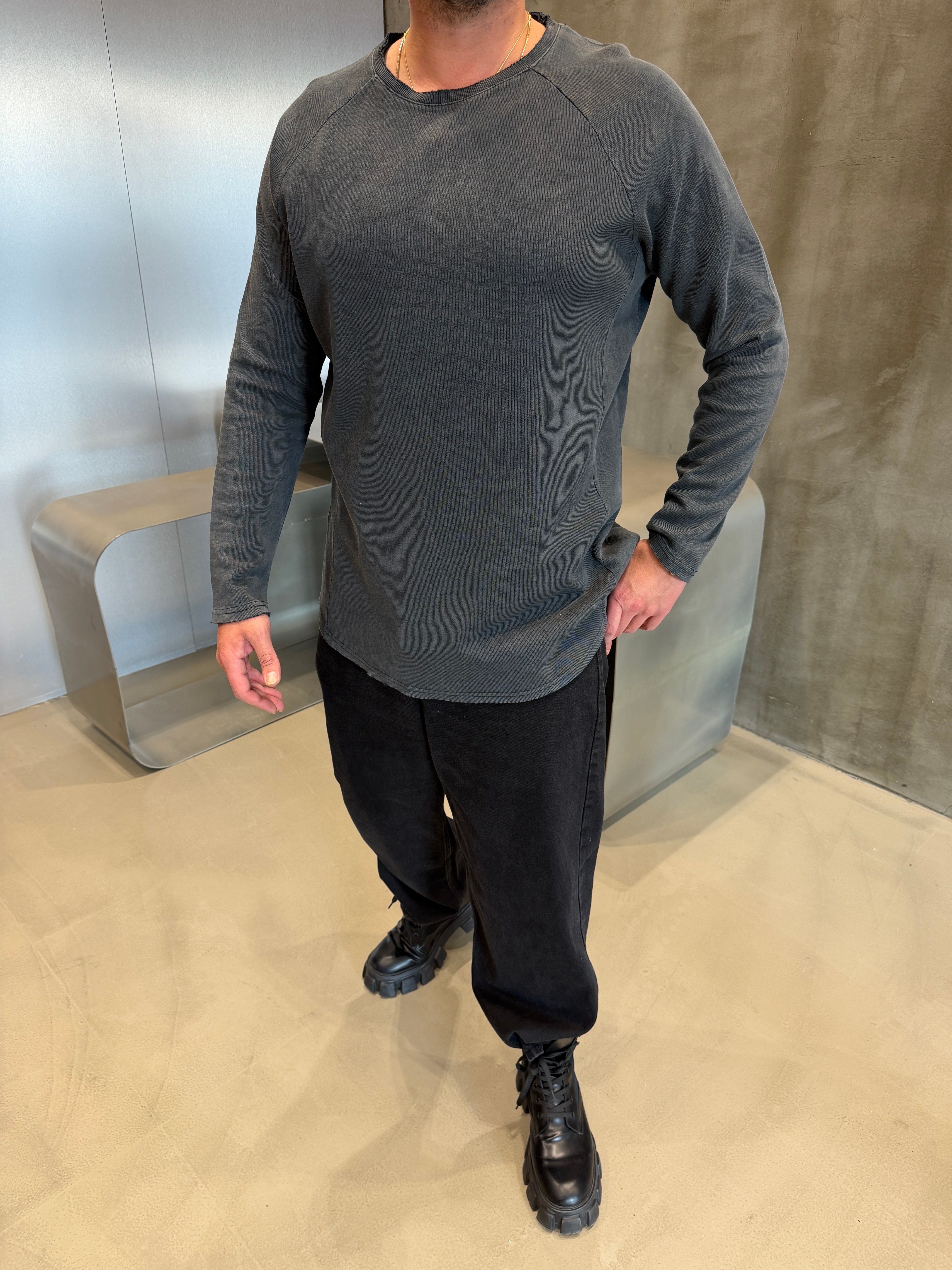 Füme Yıkamalı Paris Kumaş Sweat