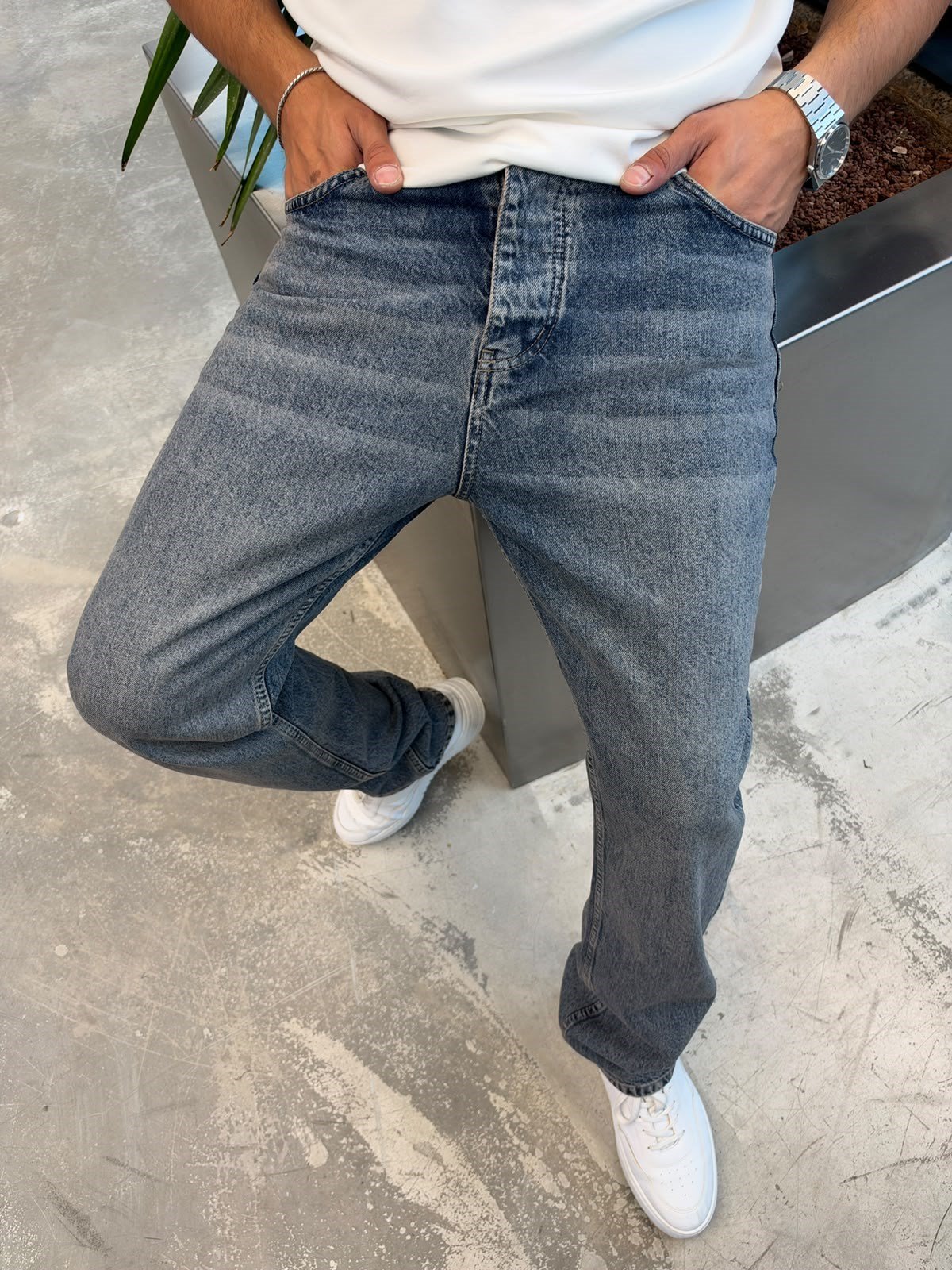 Lacivert Baggy Kot KP58