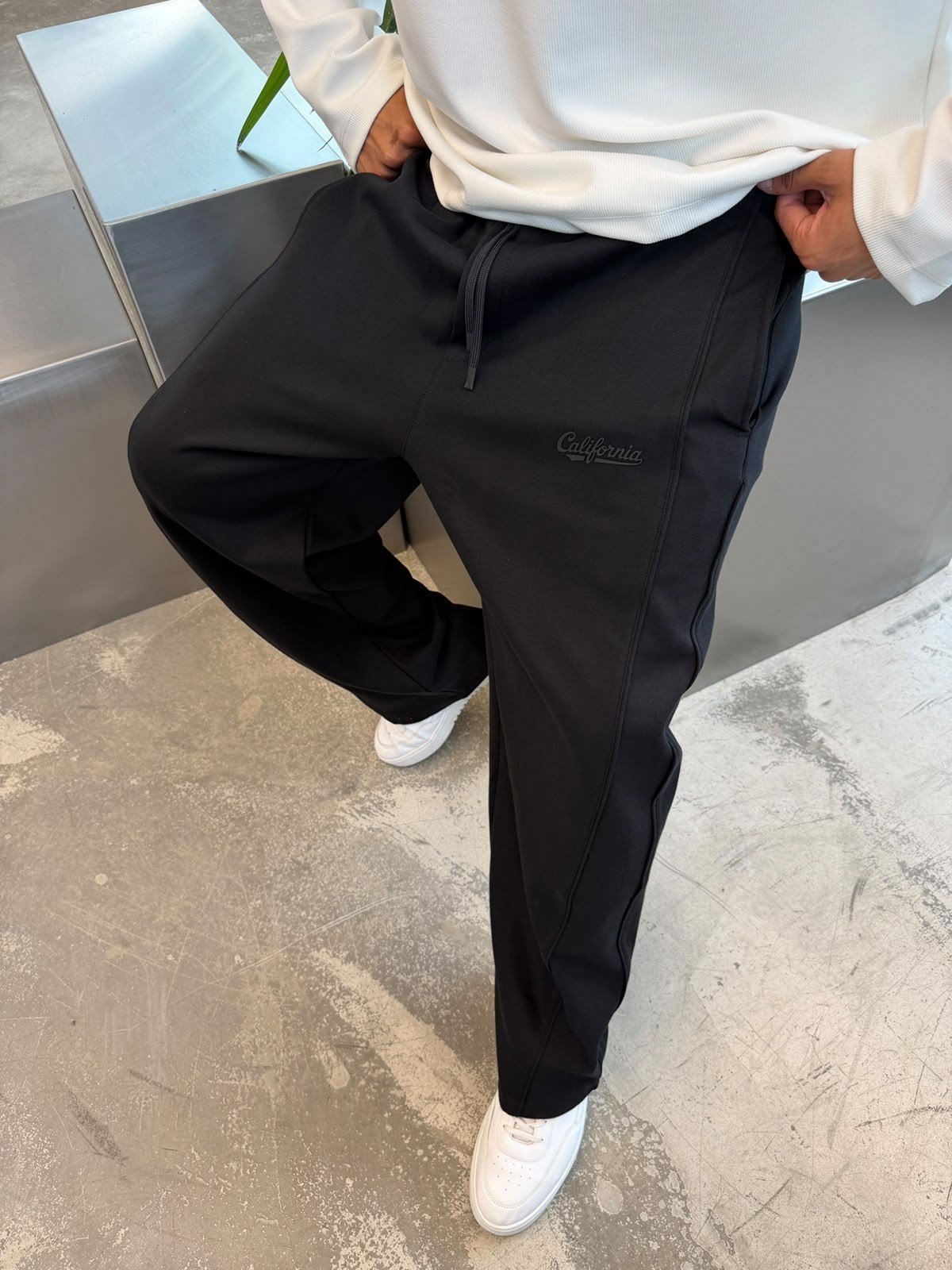 Siyah California Doubleface Eşofman CL28