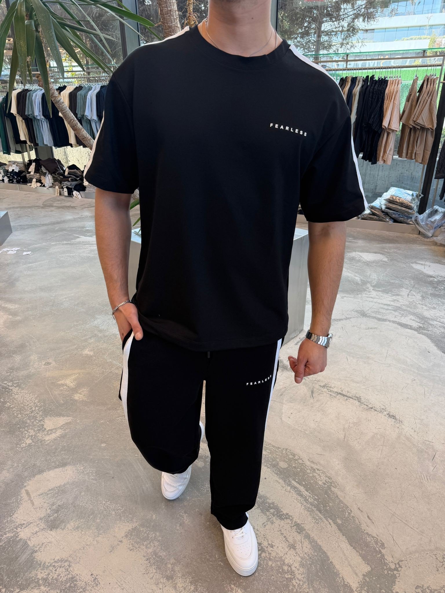 Siyah Fearless Baggy Takım -S3018