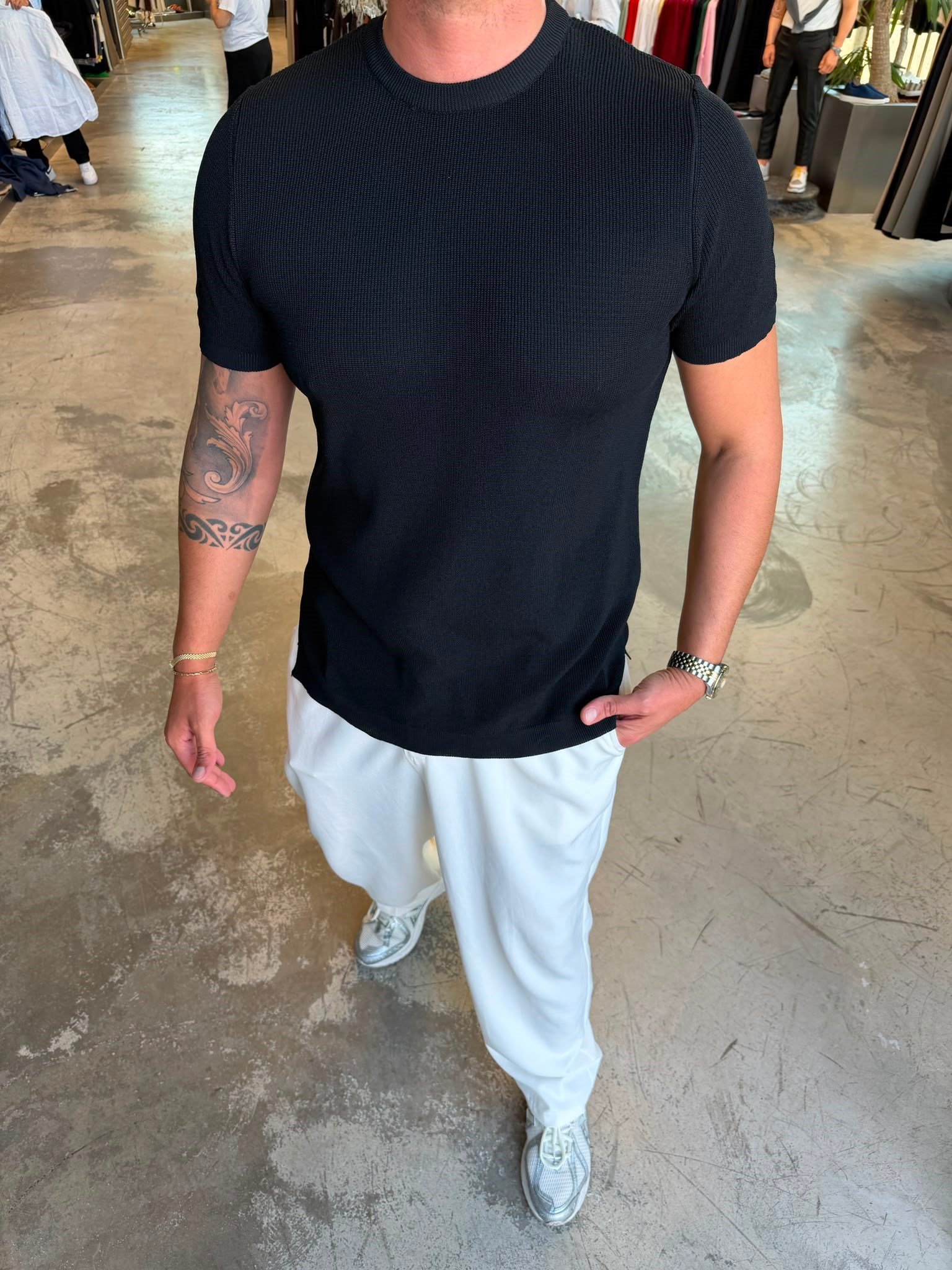 Siyah Triko Tshirt